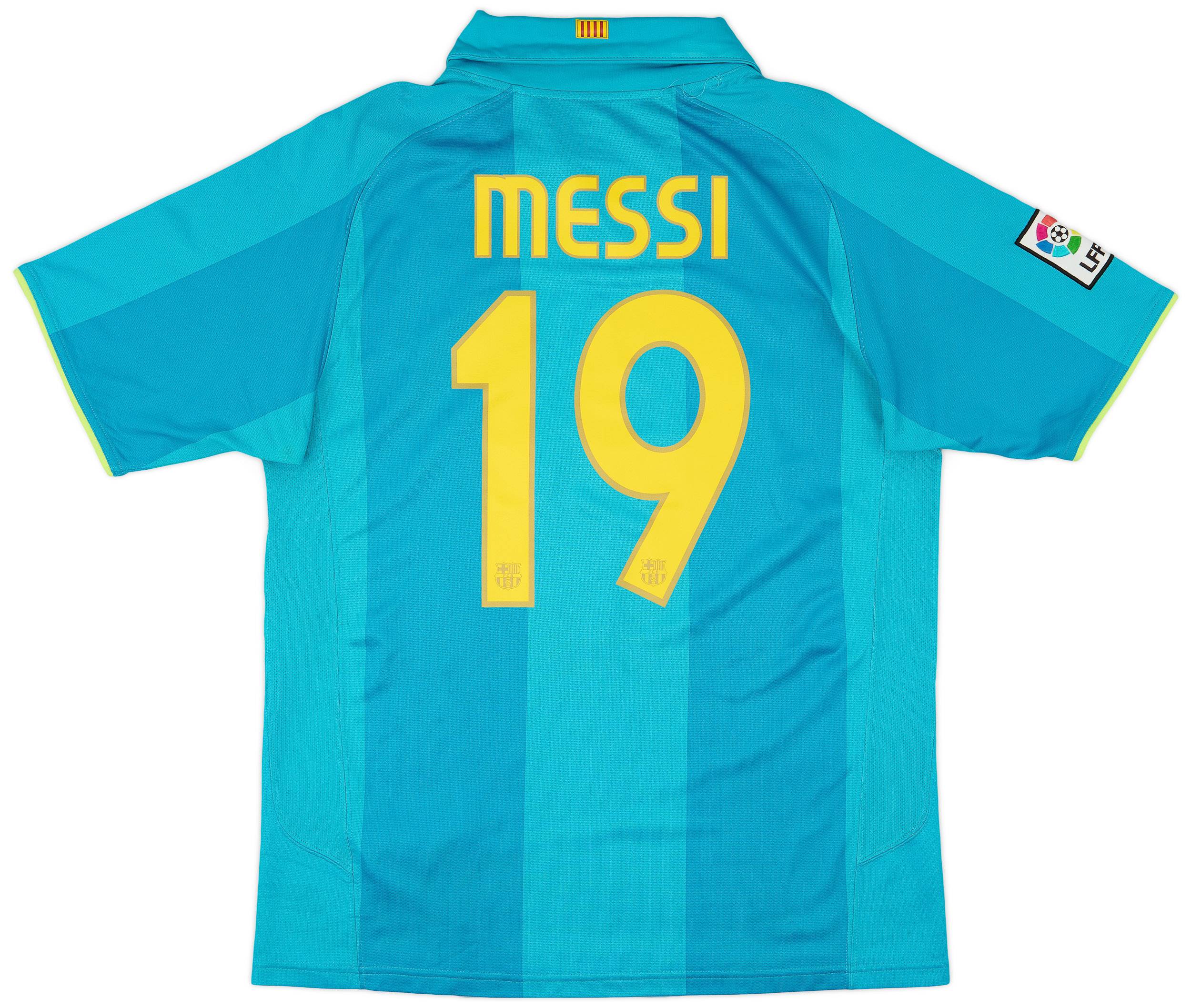 2007-09 Barcelona Away Shirt Messi #19 - 7/10 - (M)