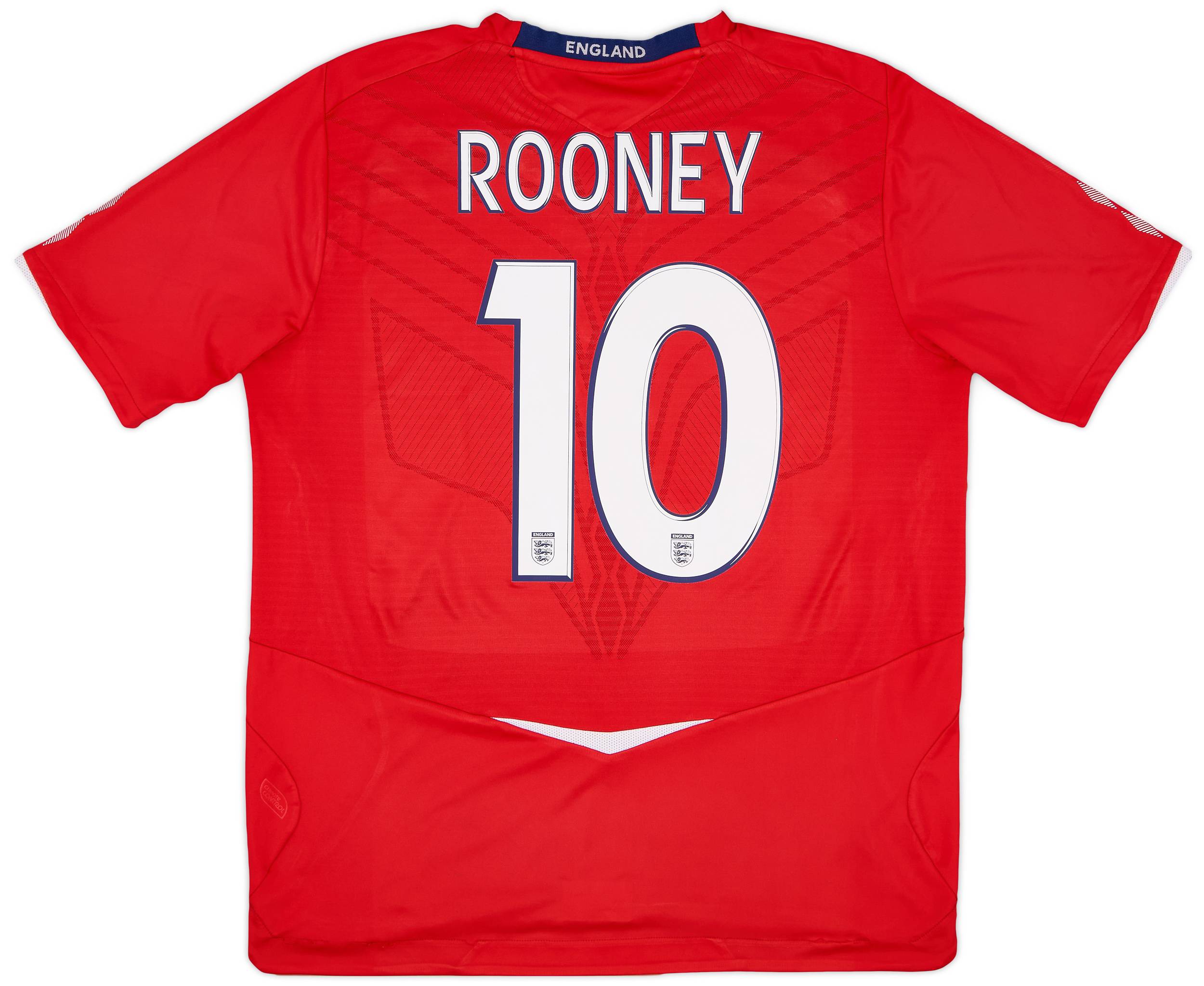 2008-10 England Away Shirt Rooney #10 - 8/10 - (XL)