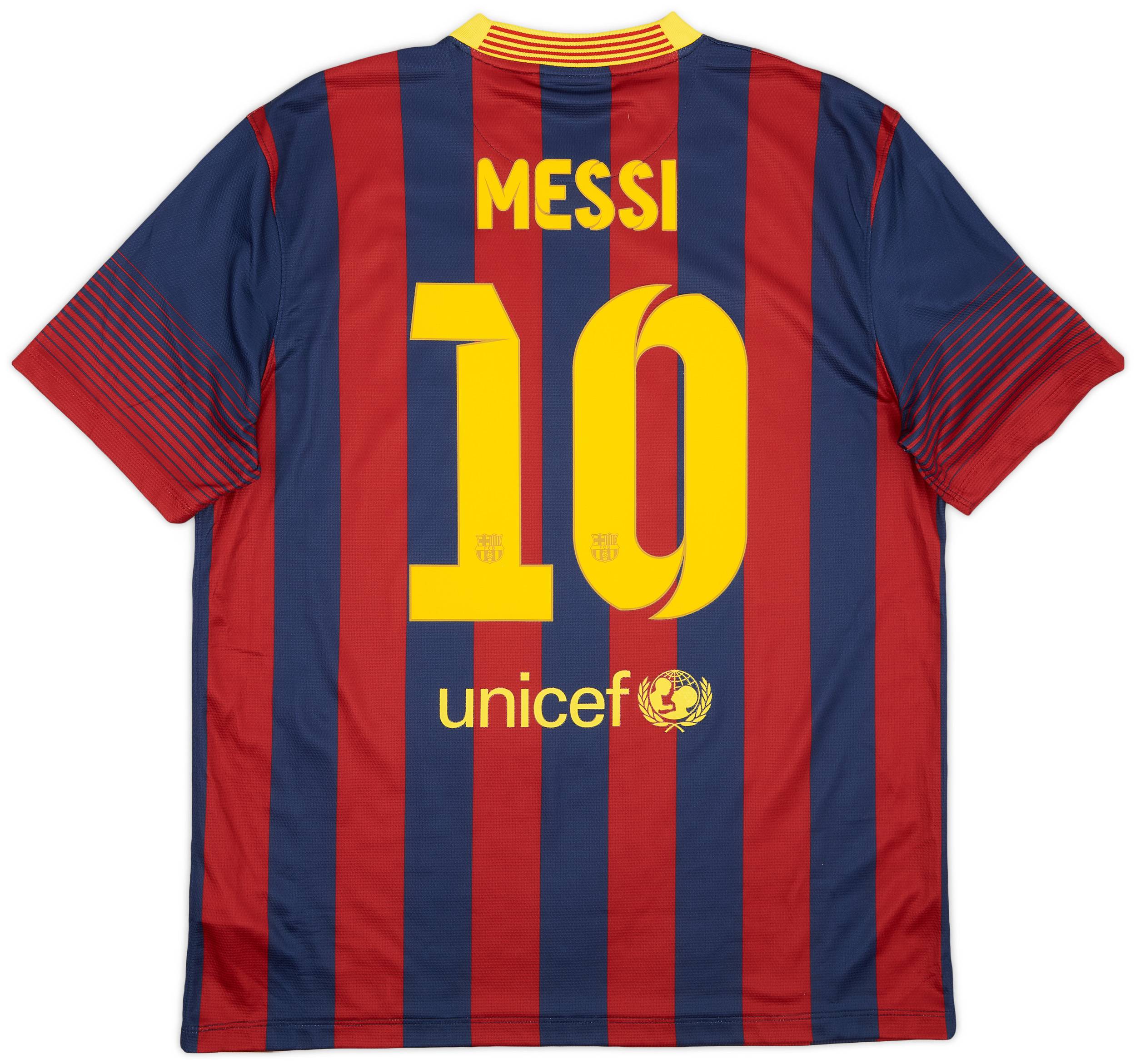 2013-14 Barcelona Home Shirt Messi #10 (L)