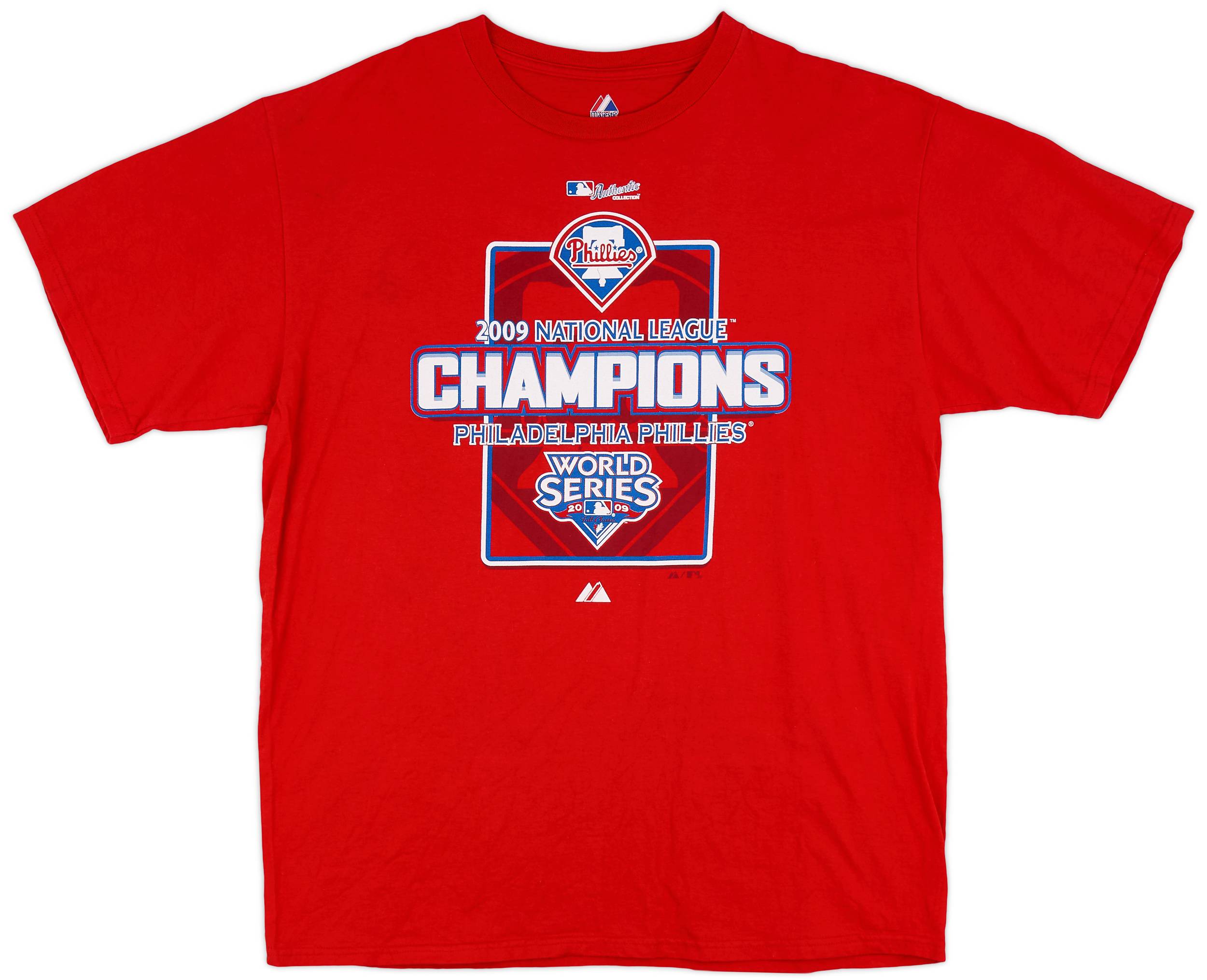2009 Philadelphia Phillies National League Champions Majestic Tee - 6/10 - (XL)