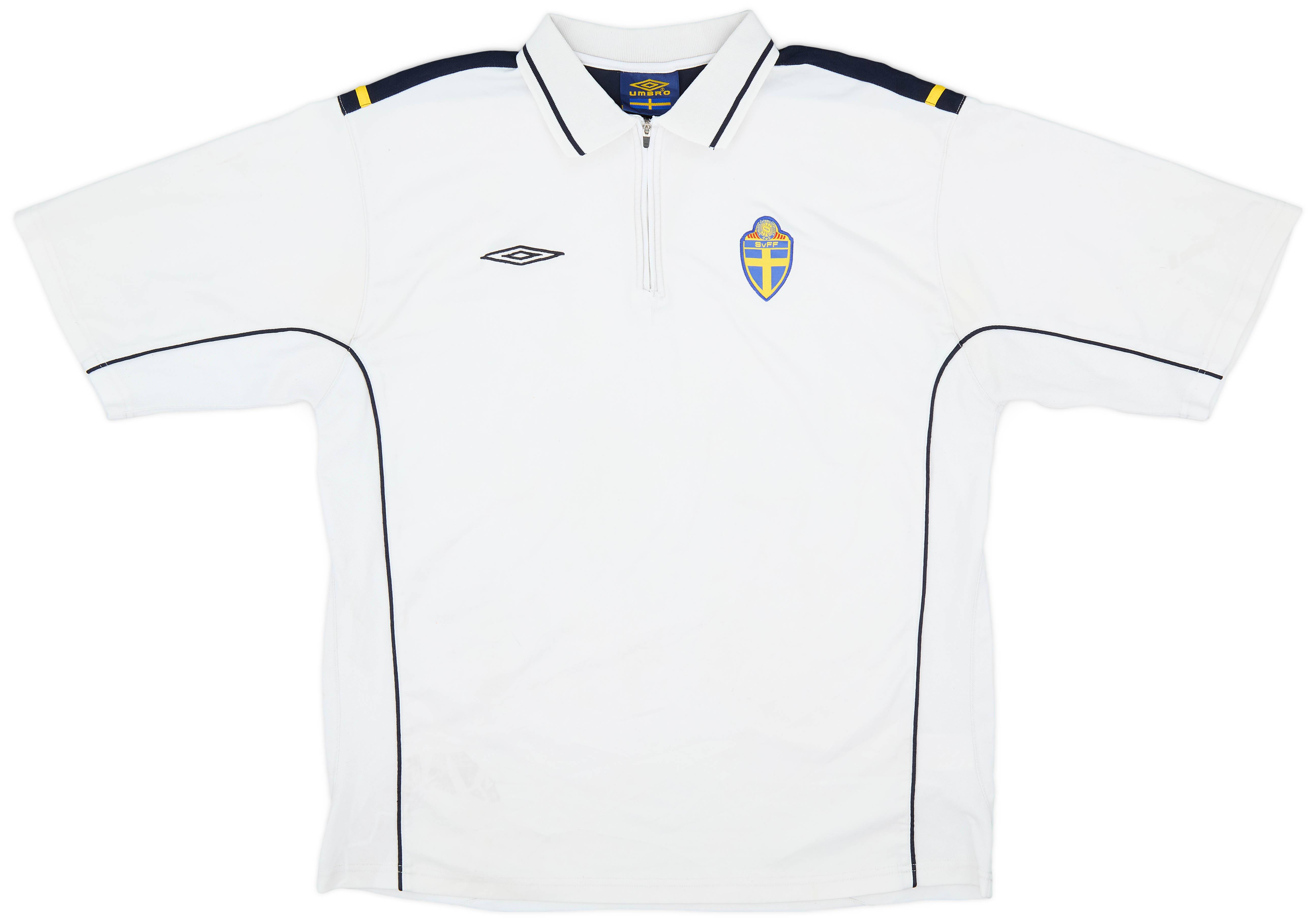 2004-05 Sweden Umbro 1/4 Zip Training Shirt - 6/10 - (XXL)