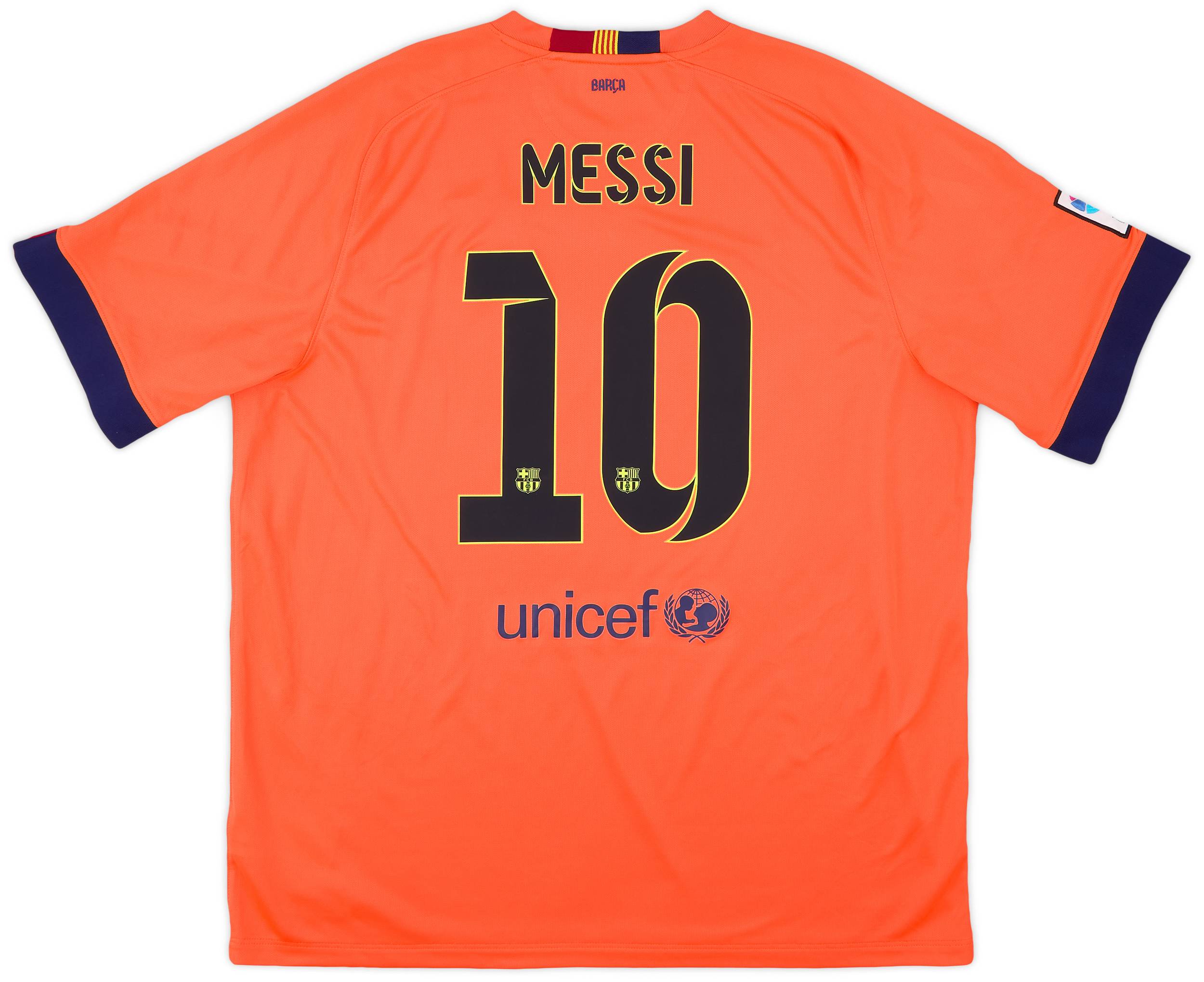 2014-15 Barcelona Away Shirt Messi #10 - 9/10 - (XXL)