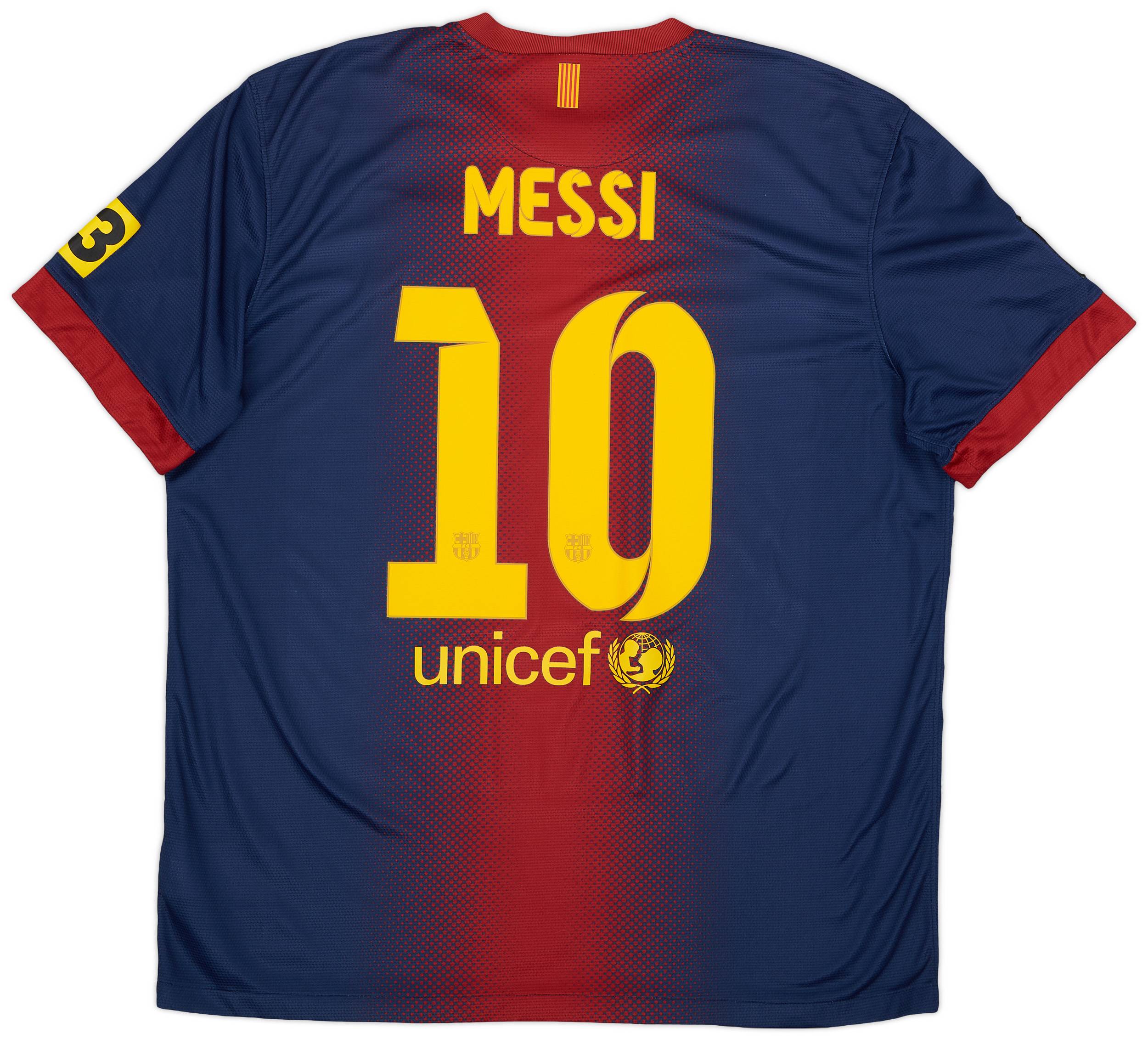 2012-13 Barcelona Home Shirt Messi #10 - 9/10 - (XL)