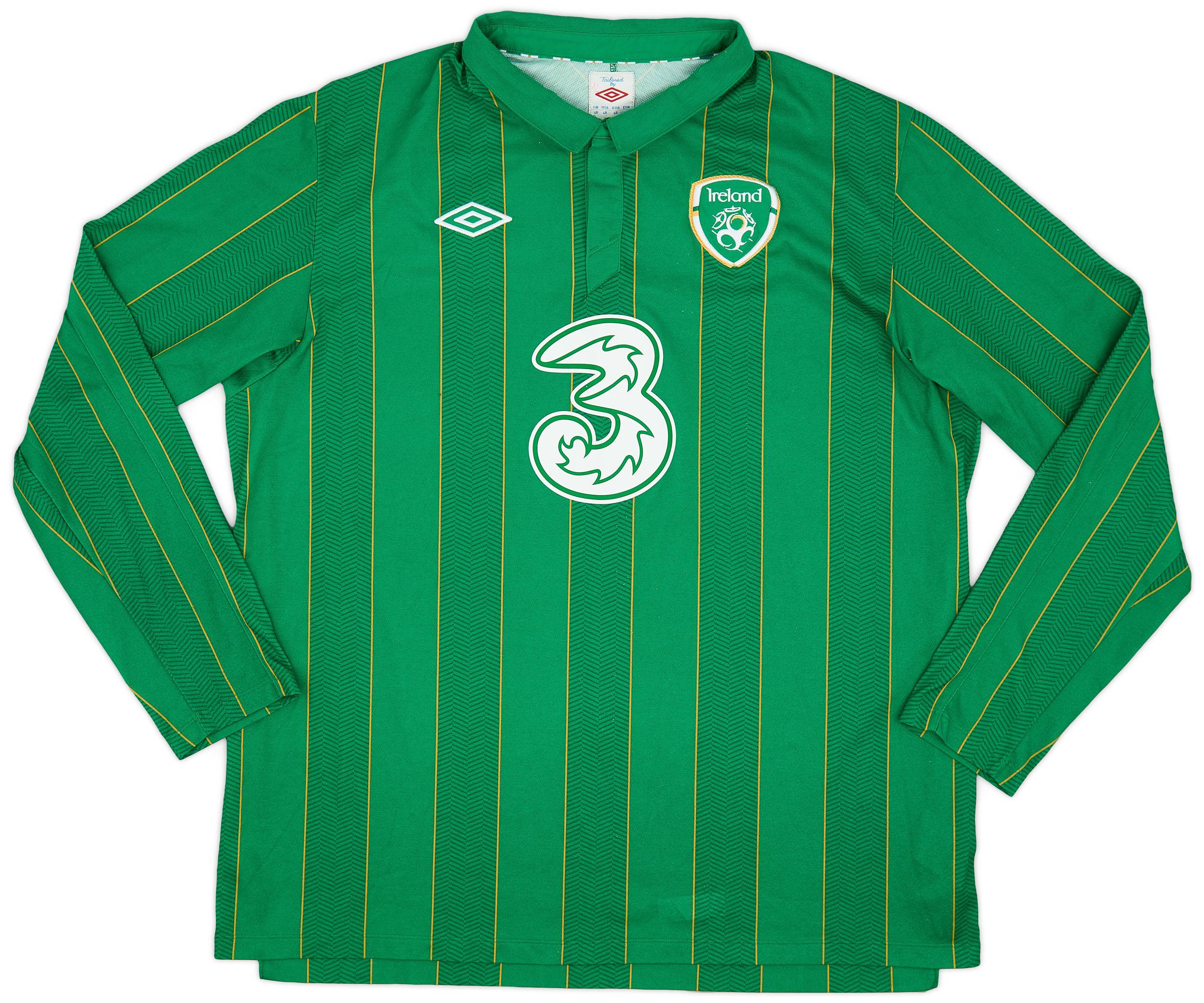 2011-12 Ireland Home L/S Shirt - 7/10 - (XL)