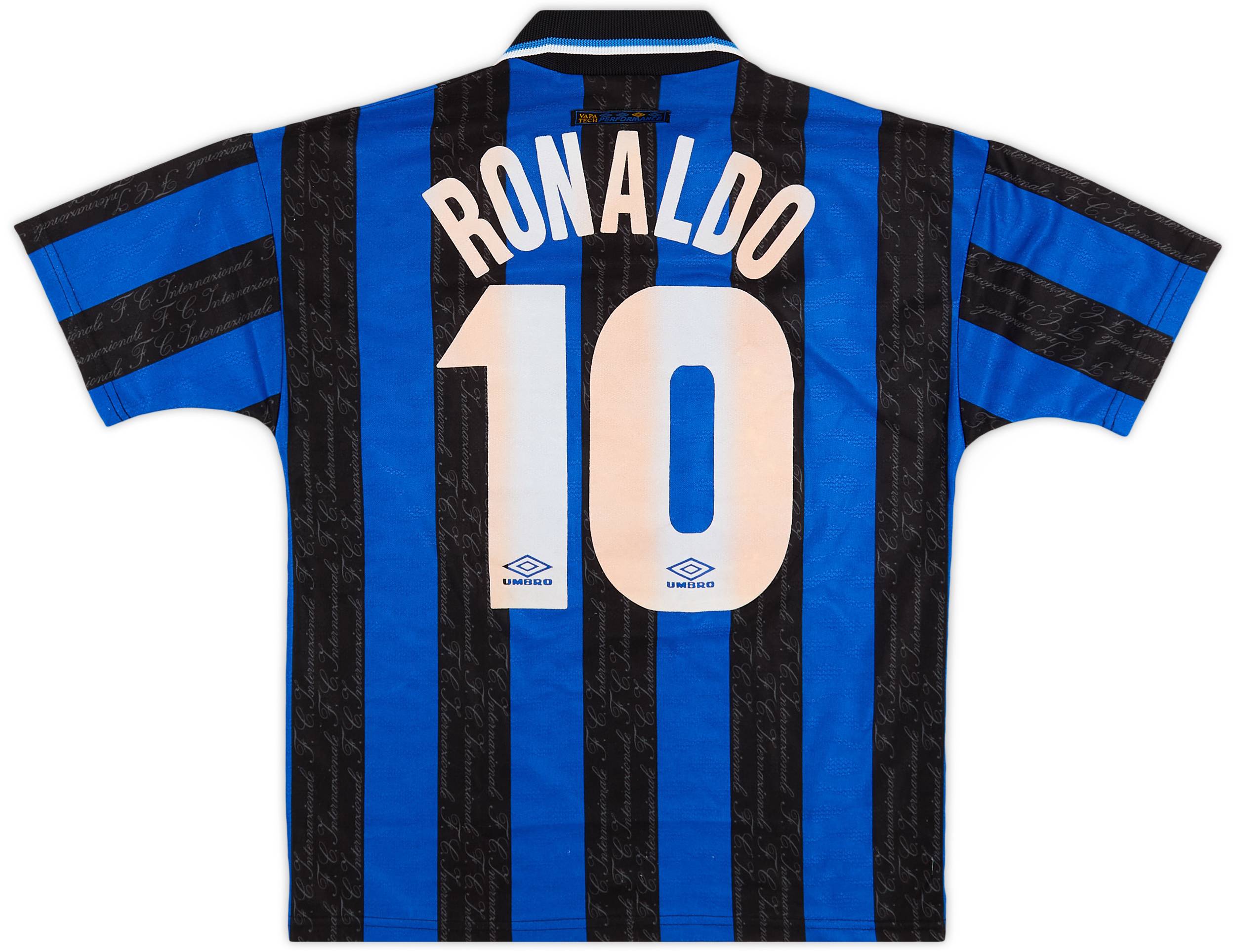 1997-98 Inter Milan Home Shirt Ronaldo #10 - 7/10 - (Y)