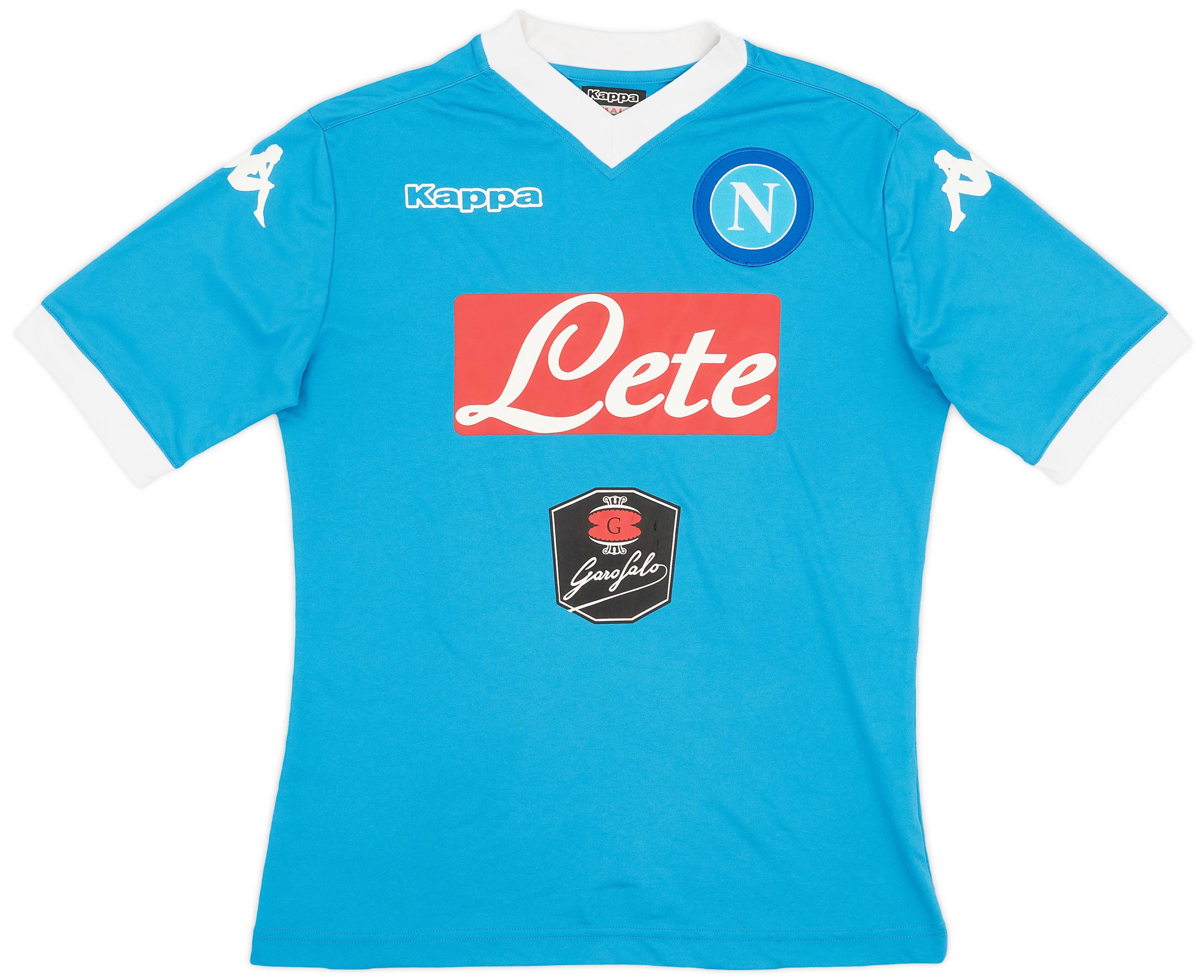 2015-16 Napoli Basic Home Shirt - 7/10 - (S)