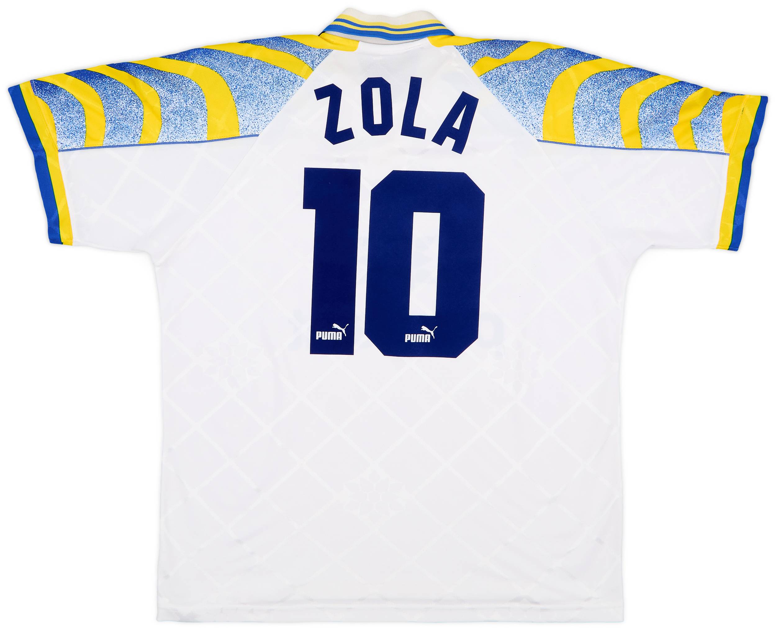 1995-97 Parma Home Shirt Zola #10 - 8/10 - (L)
