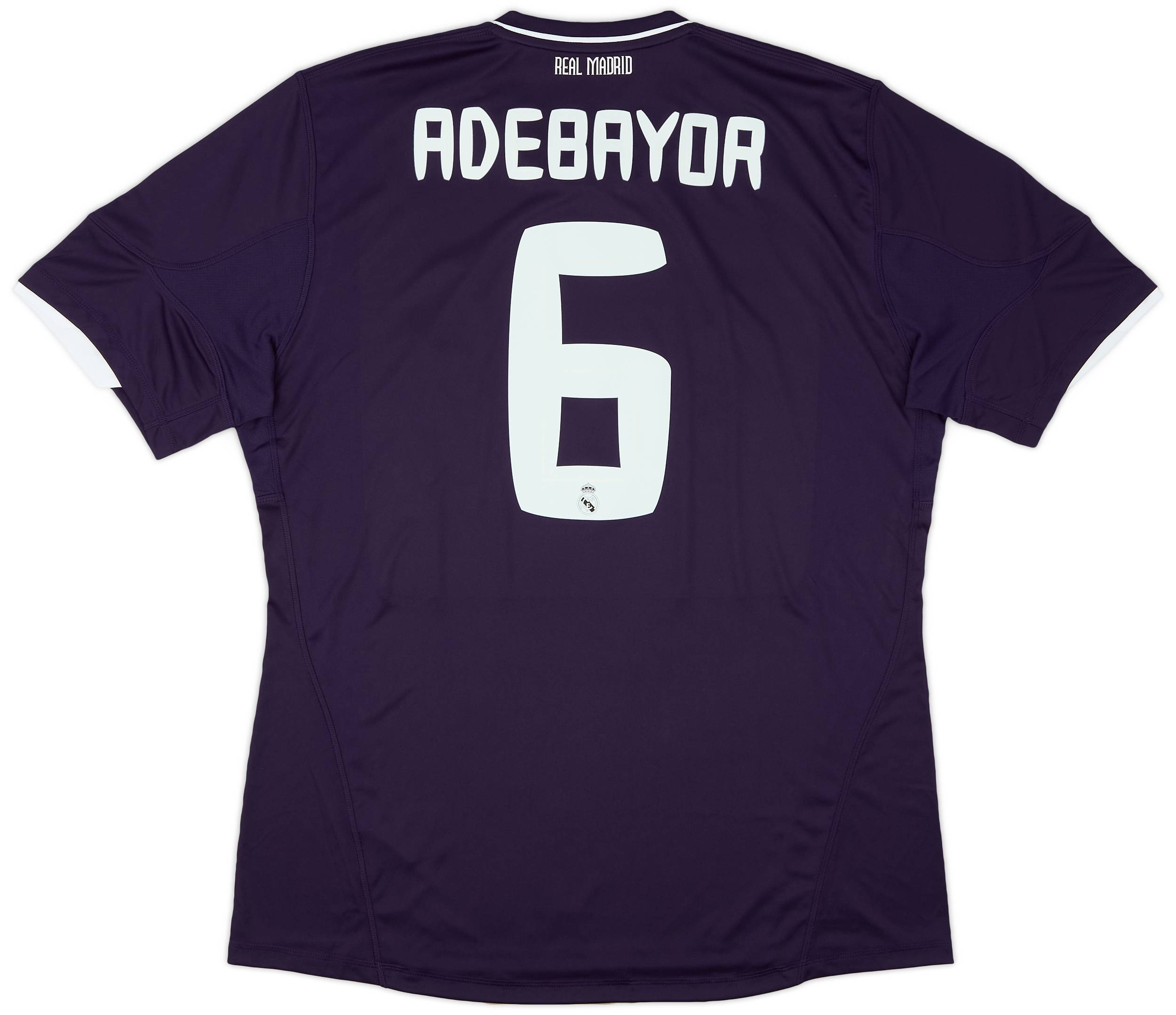 2010-11 Real Madrid CL Third Shirt Adebayor #6 (XL)
