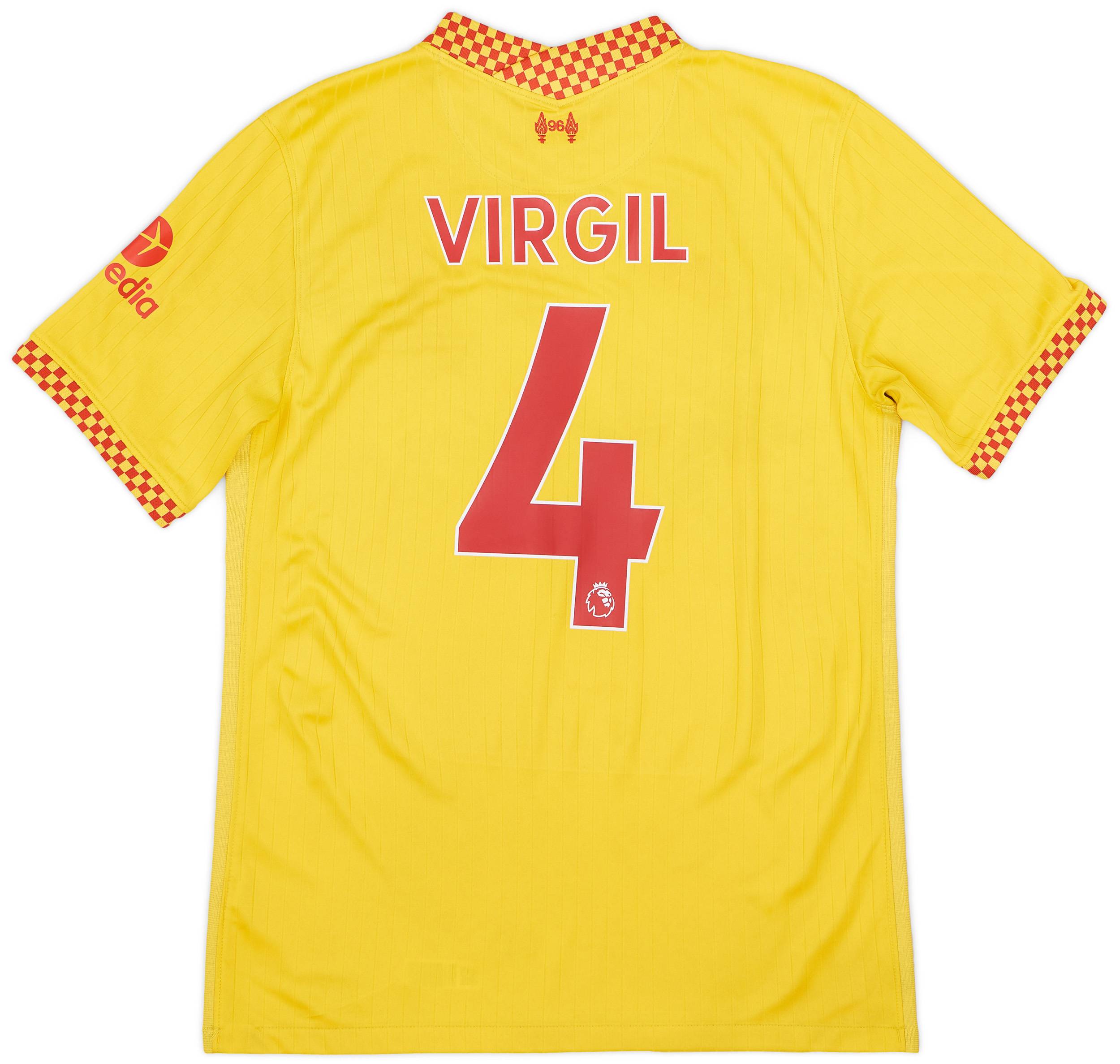 2021-22 Liverpool Third Shirt Virgil #4 - 6/10 - (M)