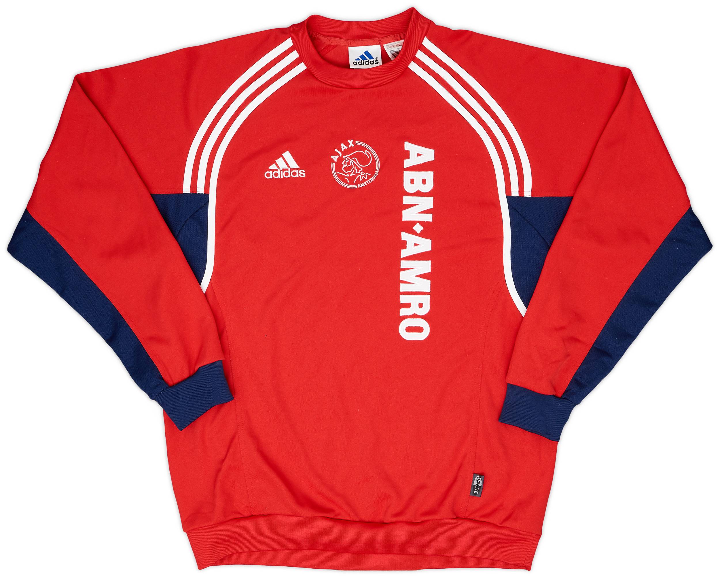 2001-02 Ajax adidas Sweat Top - 9/10 - (L)