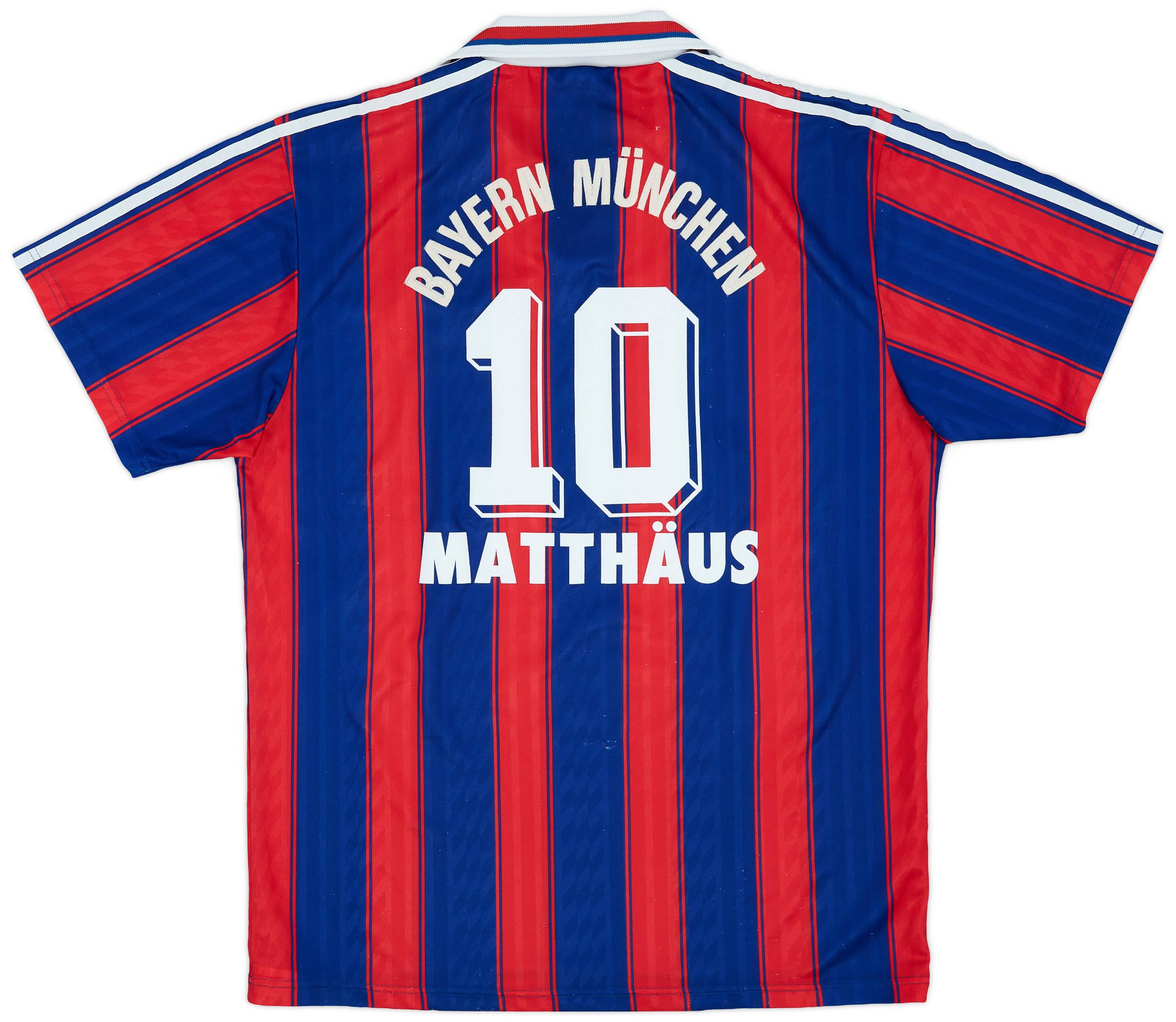 1995-97 Bayern Munich Home Shirt Matthaus #10 - 6/10 - (L)