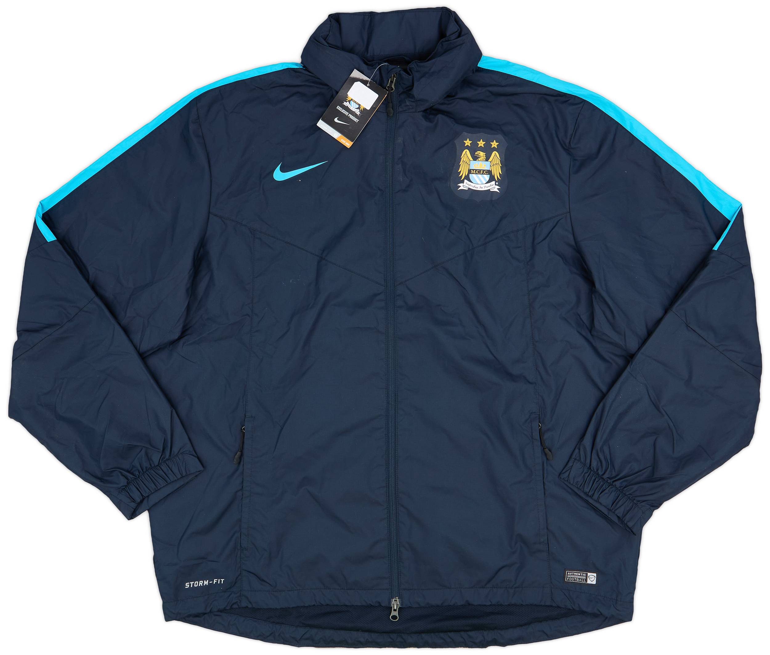 2015-16 Manchester City Nike Storm-Fit Bench Jacket (XXL)