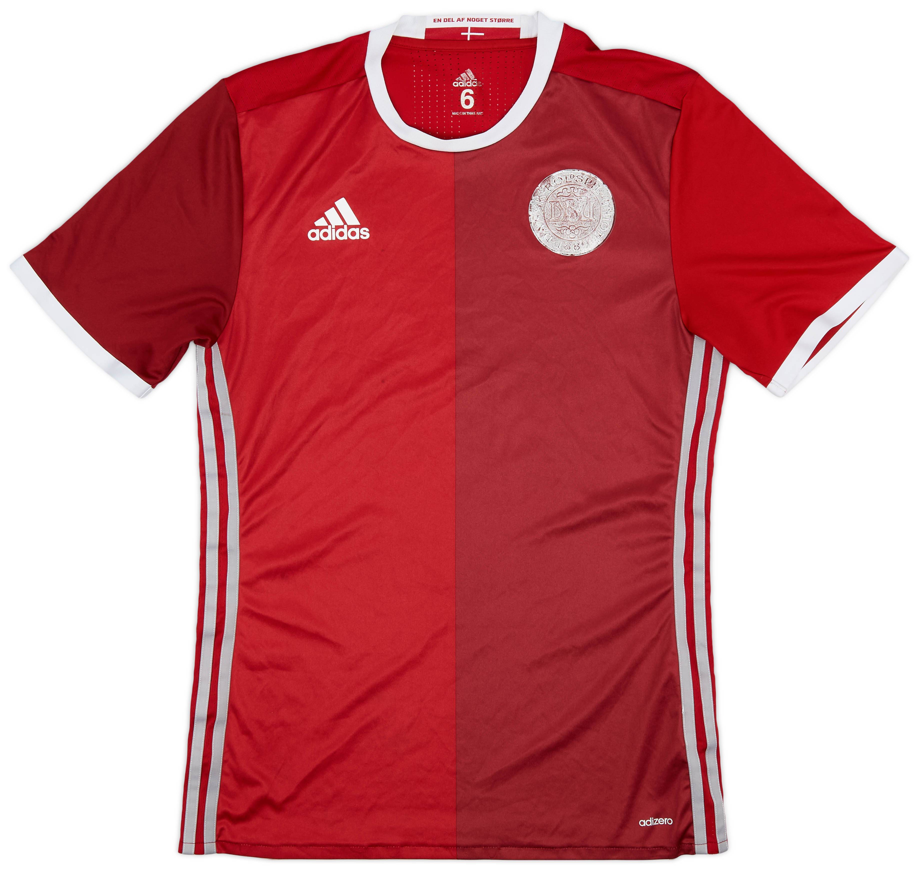 2016-17 Denmark Player Issue Home Shirt - 3/10 - (M)