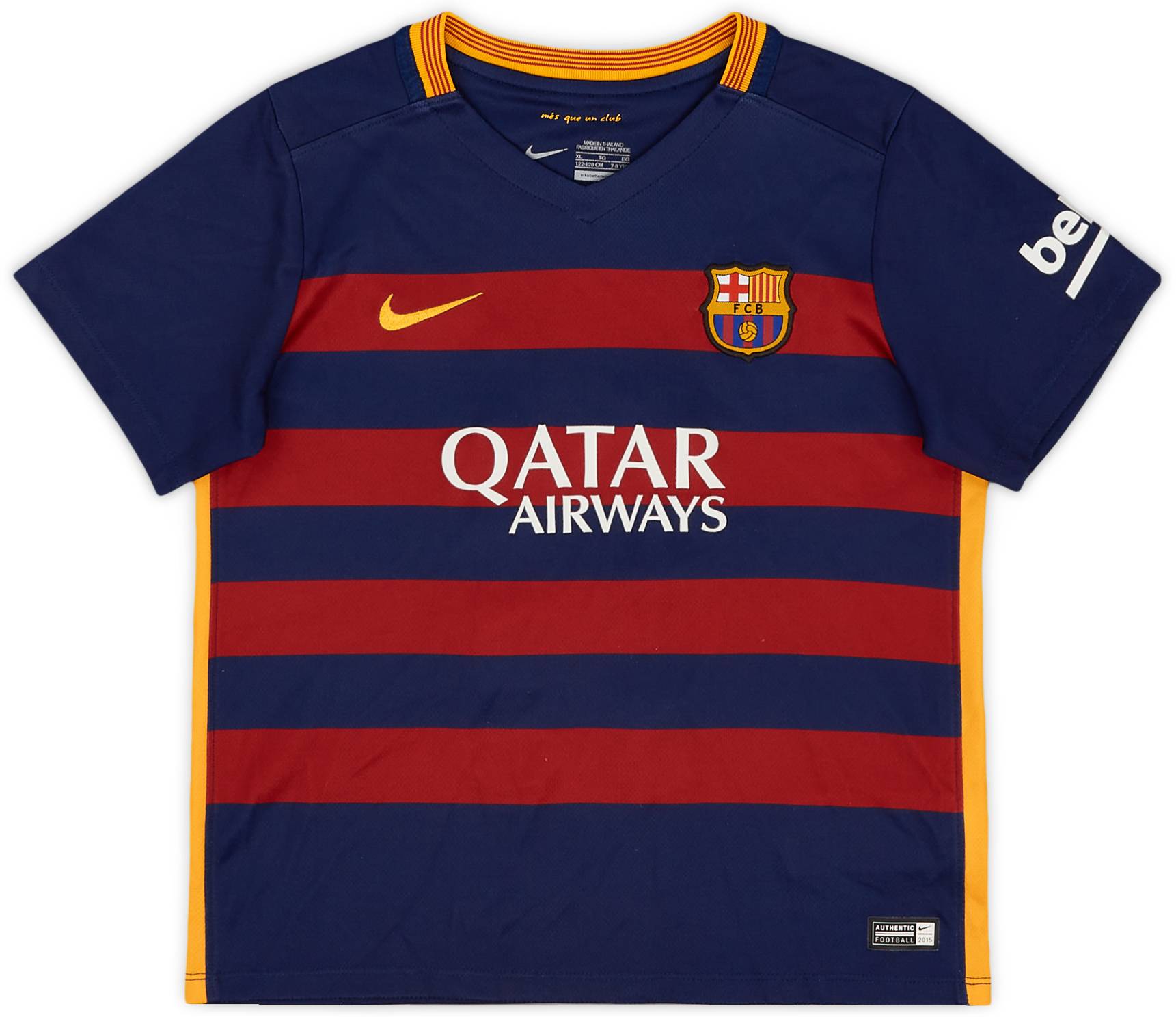 2015-16 Barcelona Home Shirt Neymar Jr #11 - 7/10 - (S.Boys)