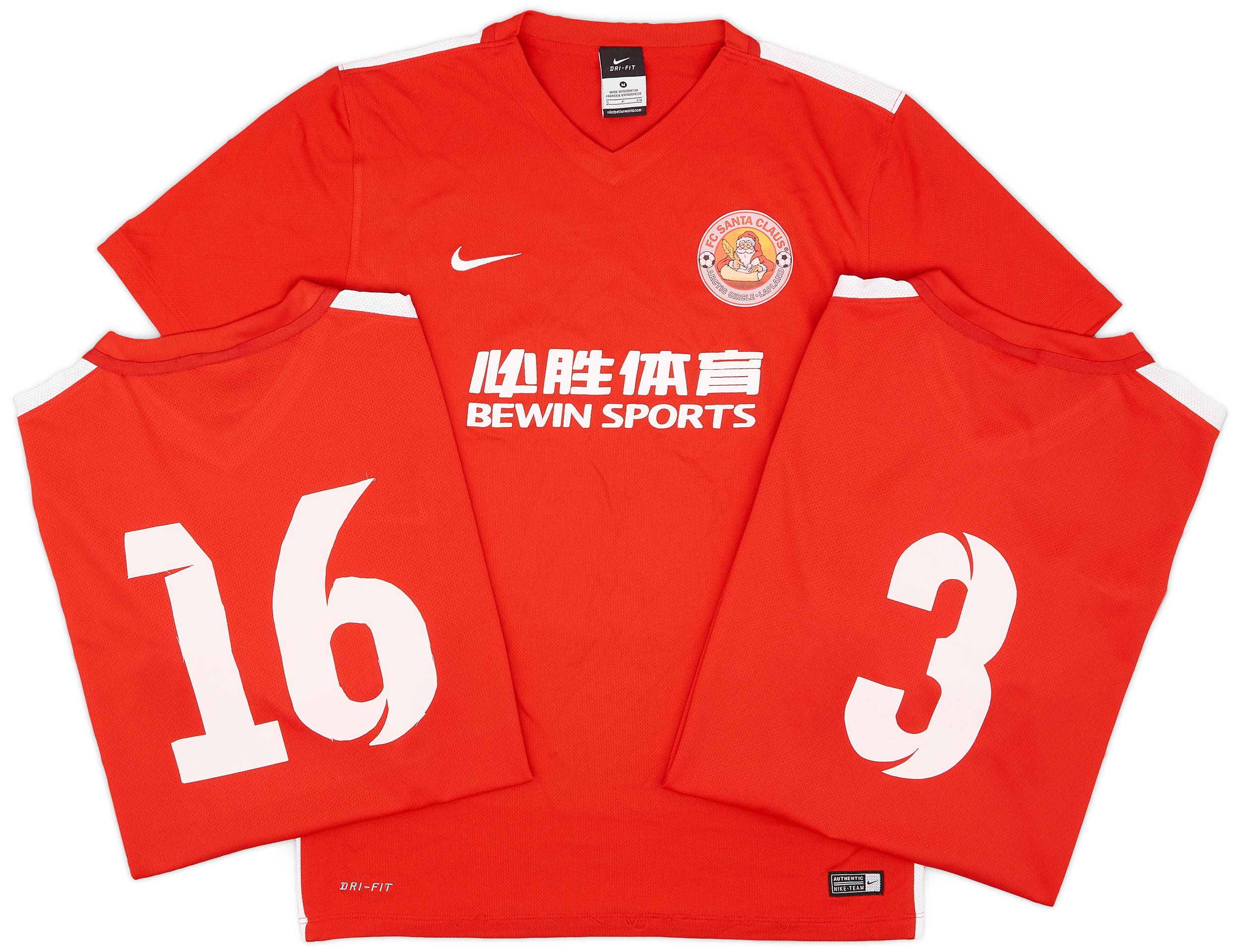 2016 17 FC Santa Claus Match Issue Home Shirt As New S