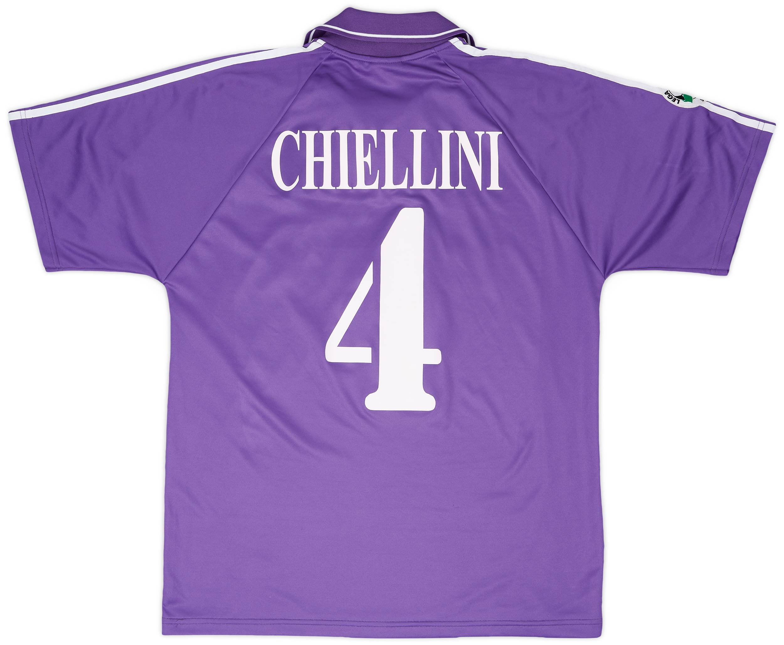 2004-05 Fiorentina Match Issue Home Shirt Chiellini #4