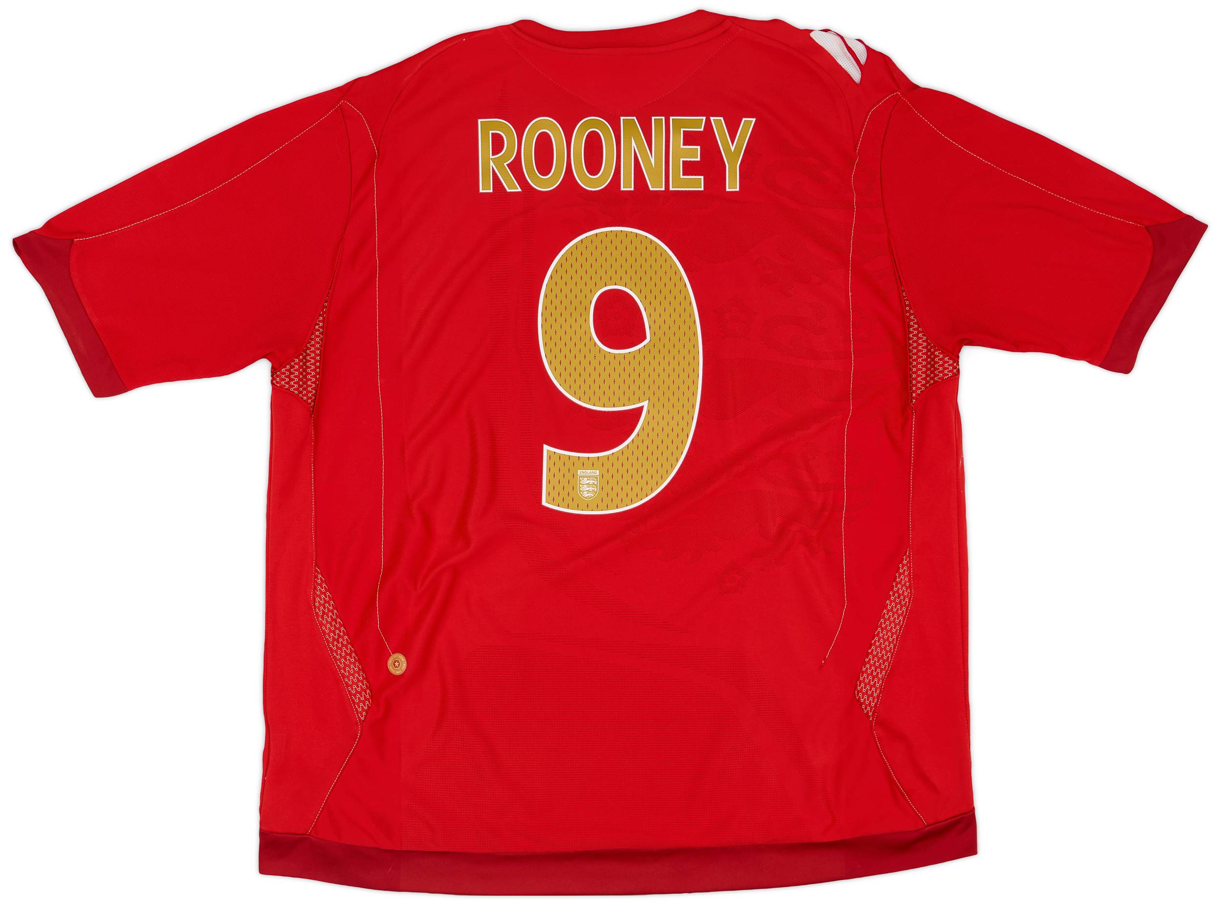 2006-08 England Away Shirt Rooney #9 - 5/10 - (XXL)