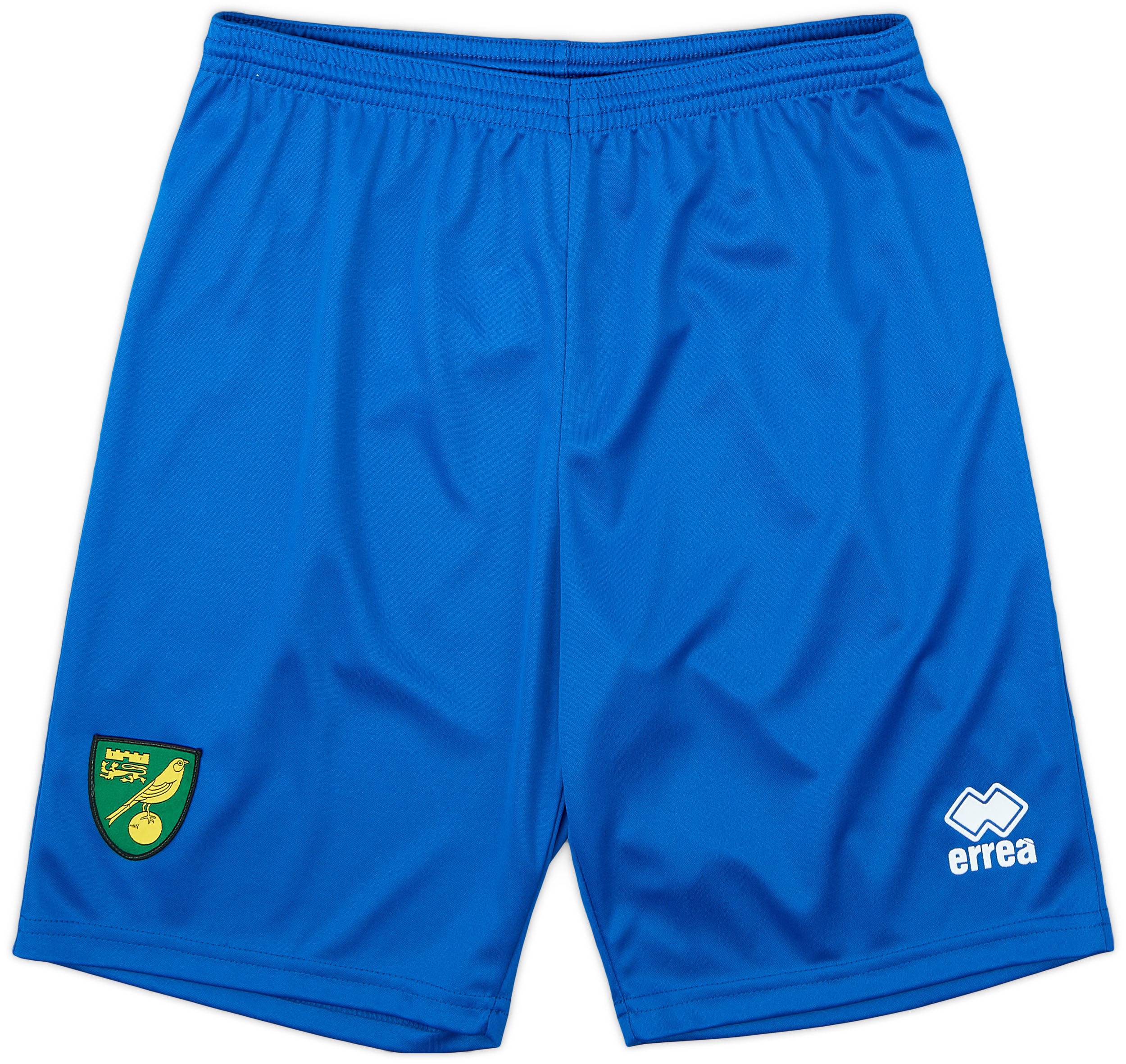 2015-16 Norwich Errea Training Shorts - As New