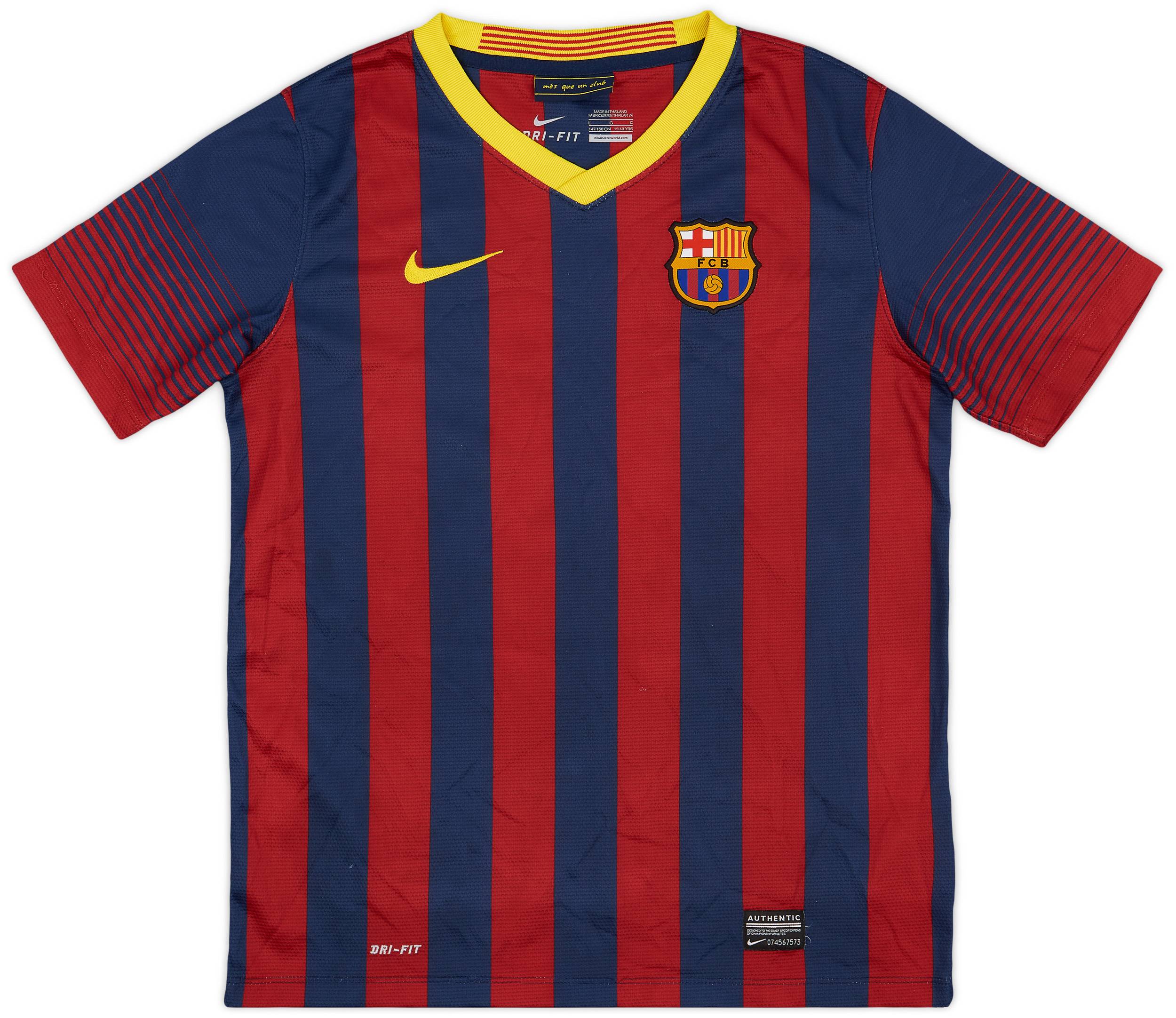 2013-14 Barcelona Home Shirt - 8/10 - (L.Boys)