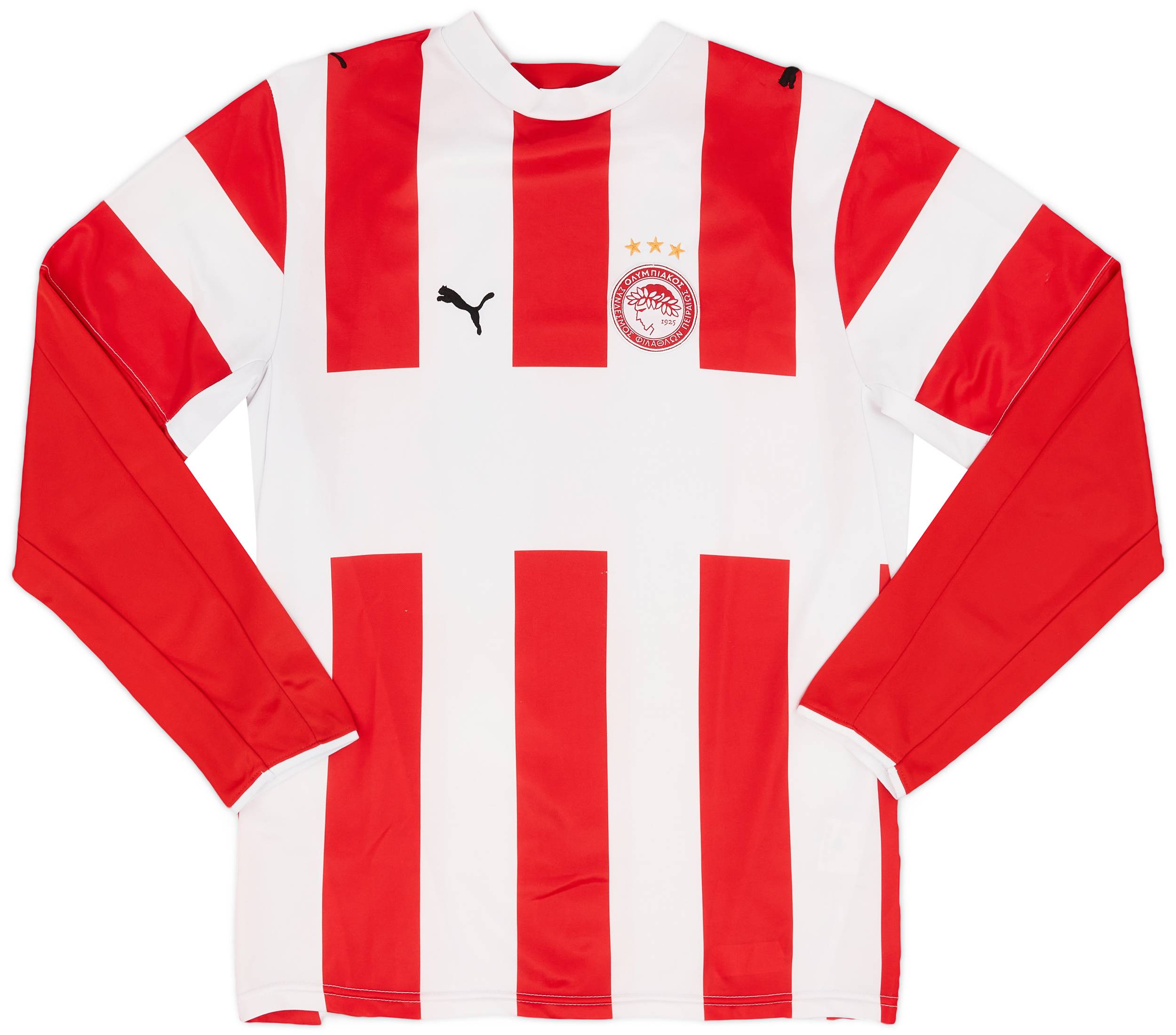 2006-07 Olympiakos Home L/S Shirt - 8/10 - (XS)