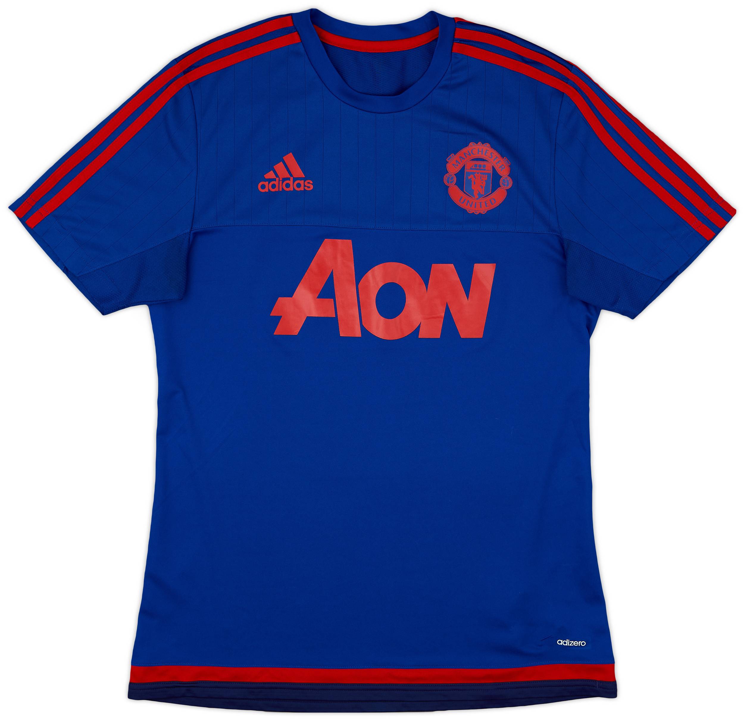 2015-16 Manchester United adizero Training Shirt - 9/10 - (M)