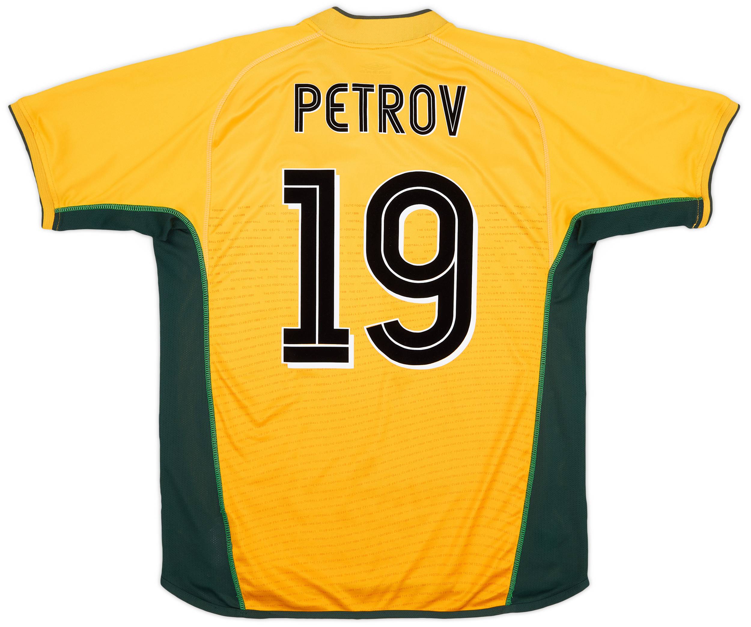 2002-03 Celtic Away Shirt Petrov #19 - 7/10 - (L)