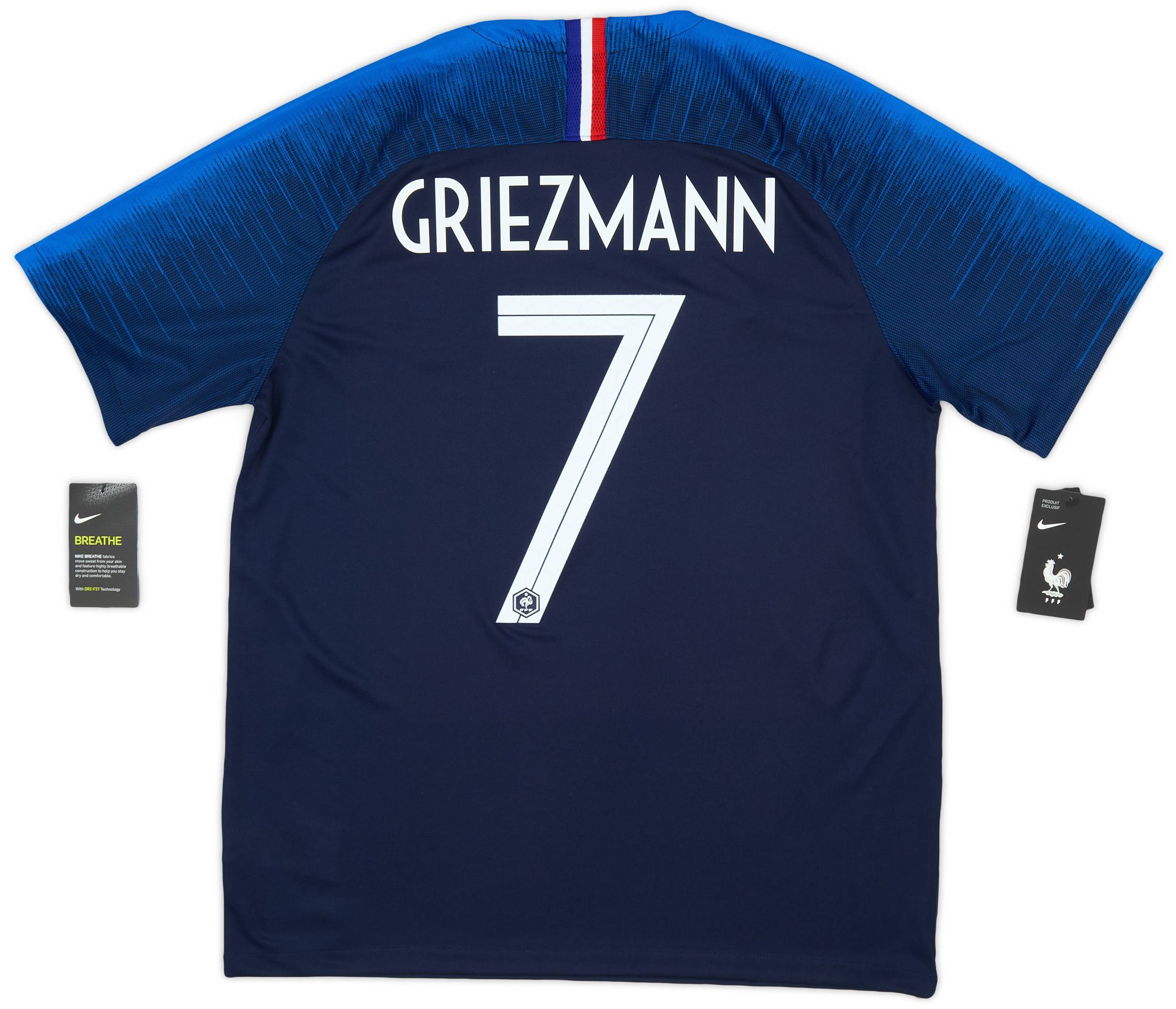 2018 France Home Shirt Griezmann #7 (L)