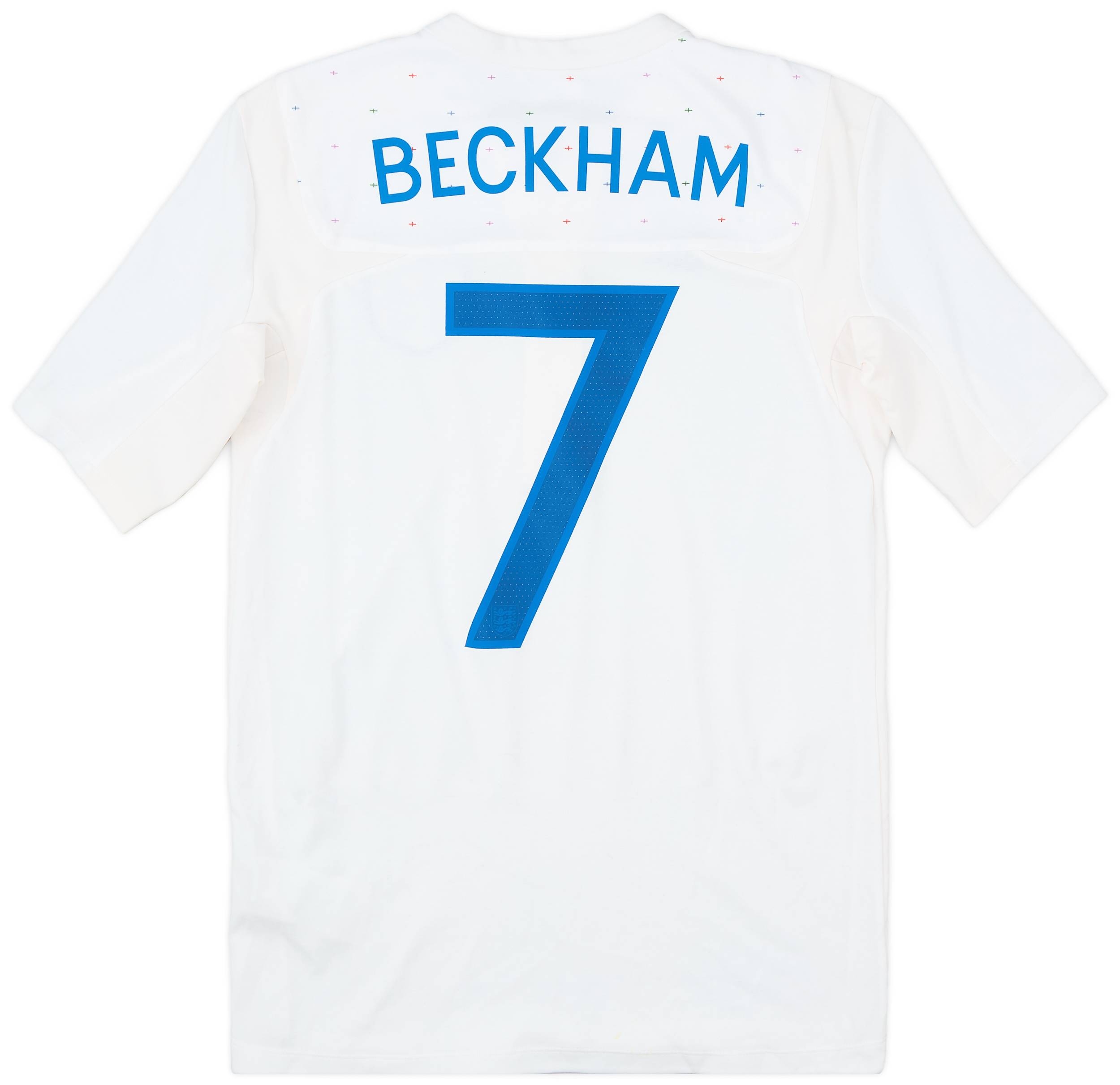 2010-11 England Home Shirt Beckham #7 - 9/10 - (S)