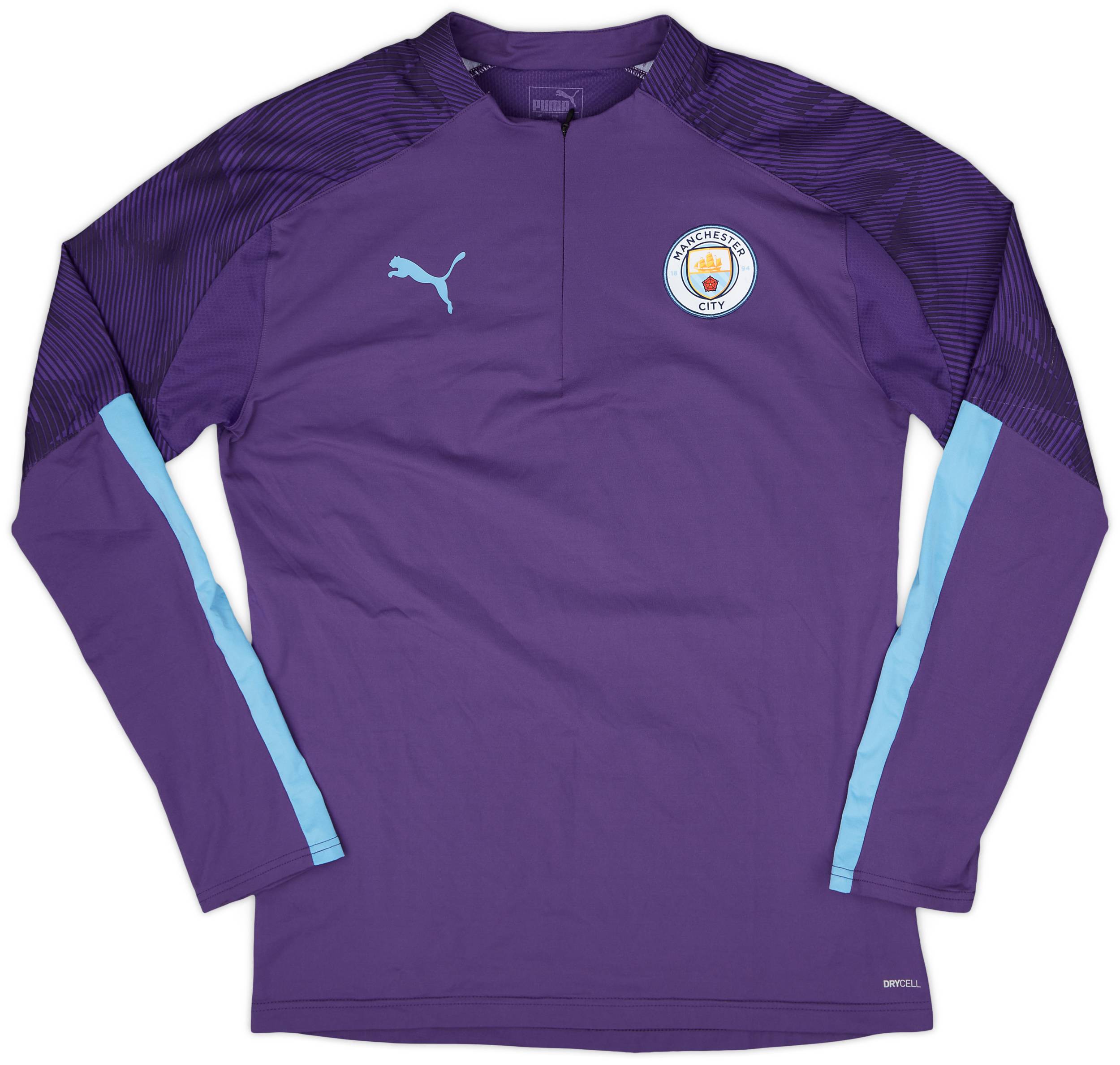 2019-20 Manchester City 1/4 Zip Drill Top - 9/10 - (M)