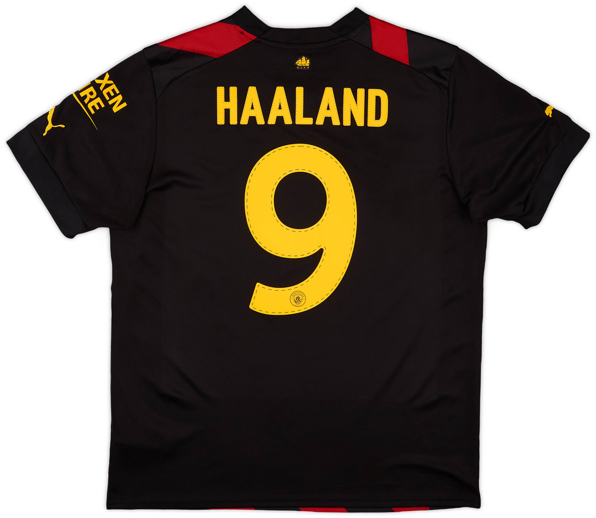 2022-23 Manchester City Away Shirt Haaland #9 - 8/10 - (L)