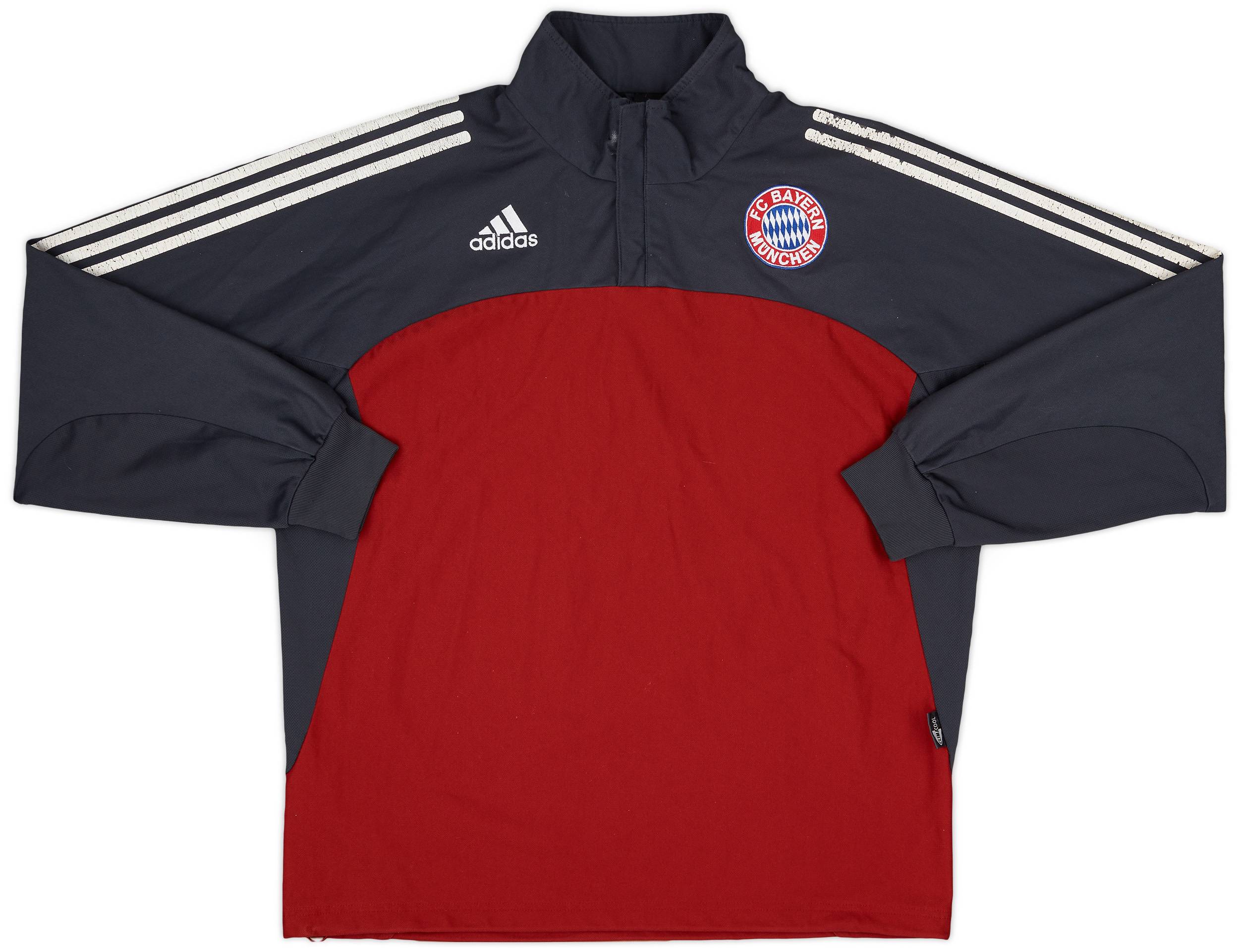 2002-03 Bayern Munich adidas 1/4 Zip Drill Top - 6/10 - (L/XL)