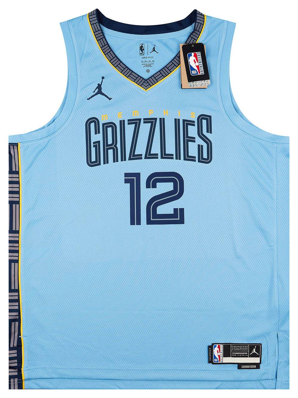 Ja Morant Memphis Grizzlies Player-Issued #12 Navy Jersey