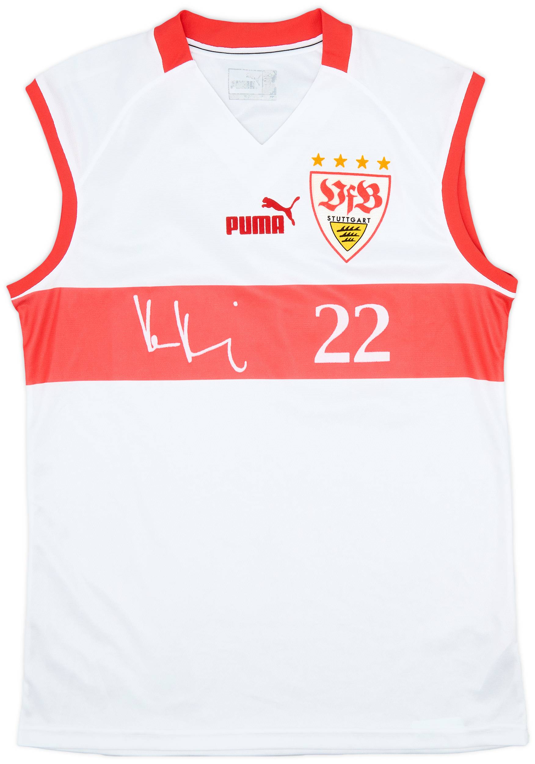 2004-05 Stuttgart Puma 'Kevin Kuranyi #22' Training Vest - 8/10 - (M)