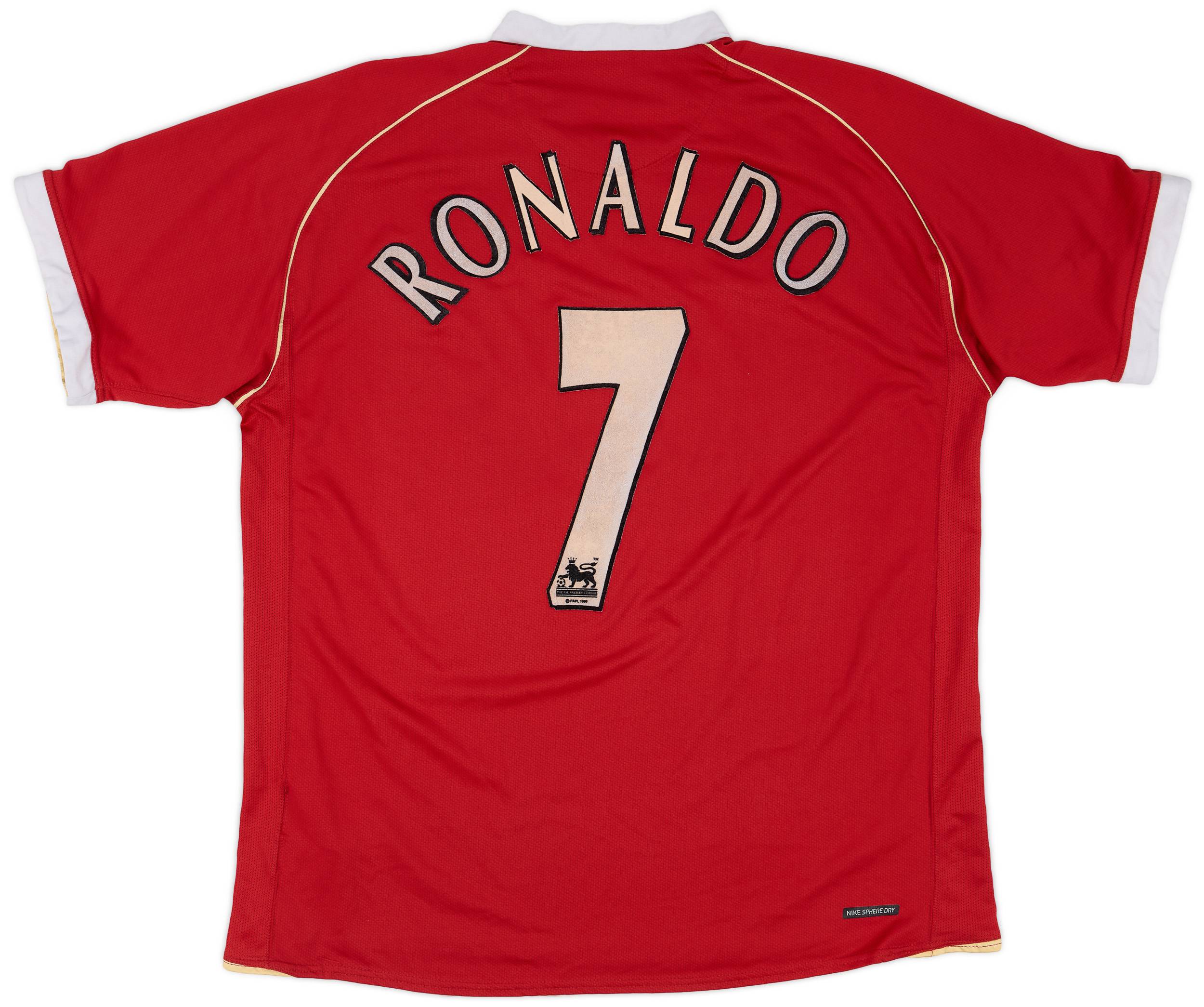 2006-07 Manchester United Home Shirt Ronaldo #7 - 6/10 - (XL)