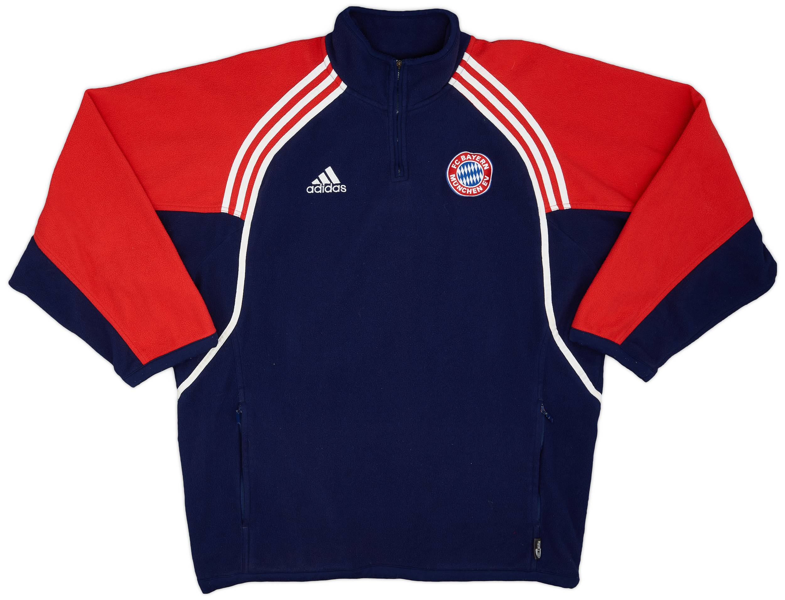 1999-01 Bayern Munich adidas 1/4 Zip Fleece Top - 9/10 - (L)
