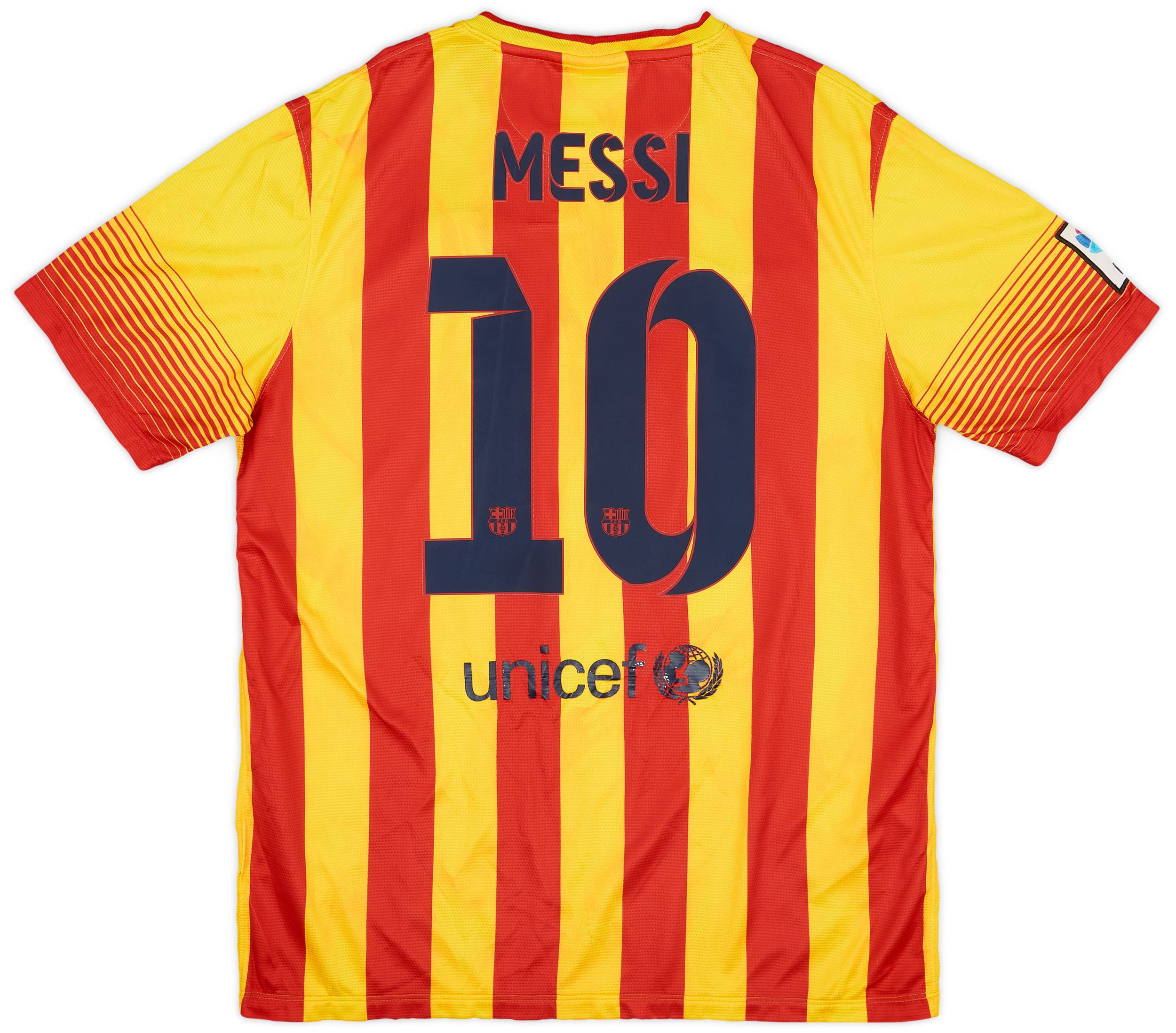 2013-15 Barcelona Away Shirt Messi #10 - 5/10 - (L)