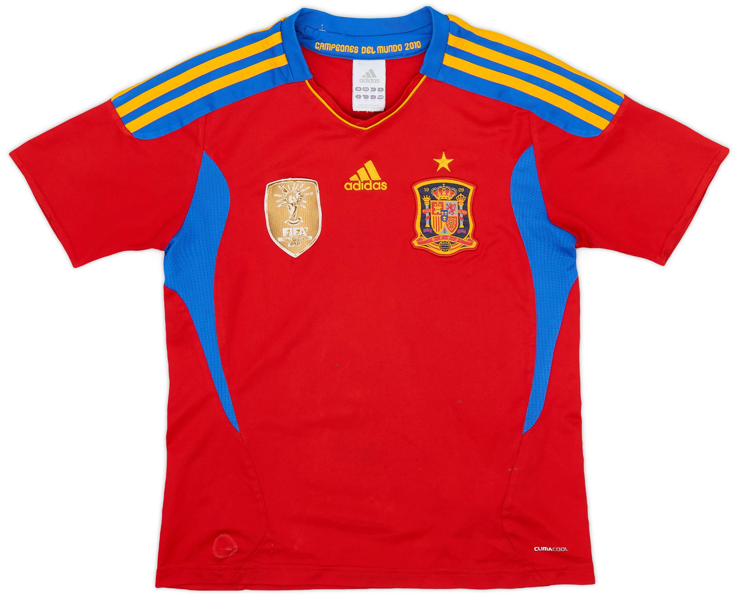 2010-11 Spain Home Shirt - 8/10 - (M.Boys)
