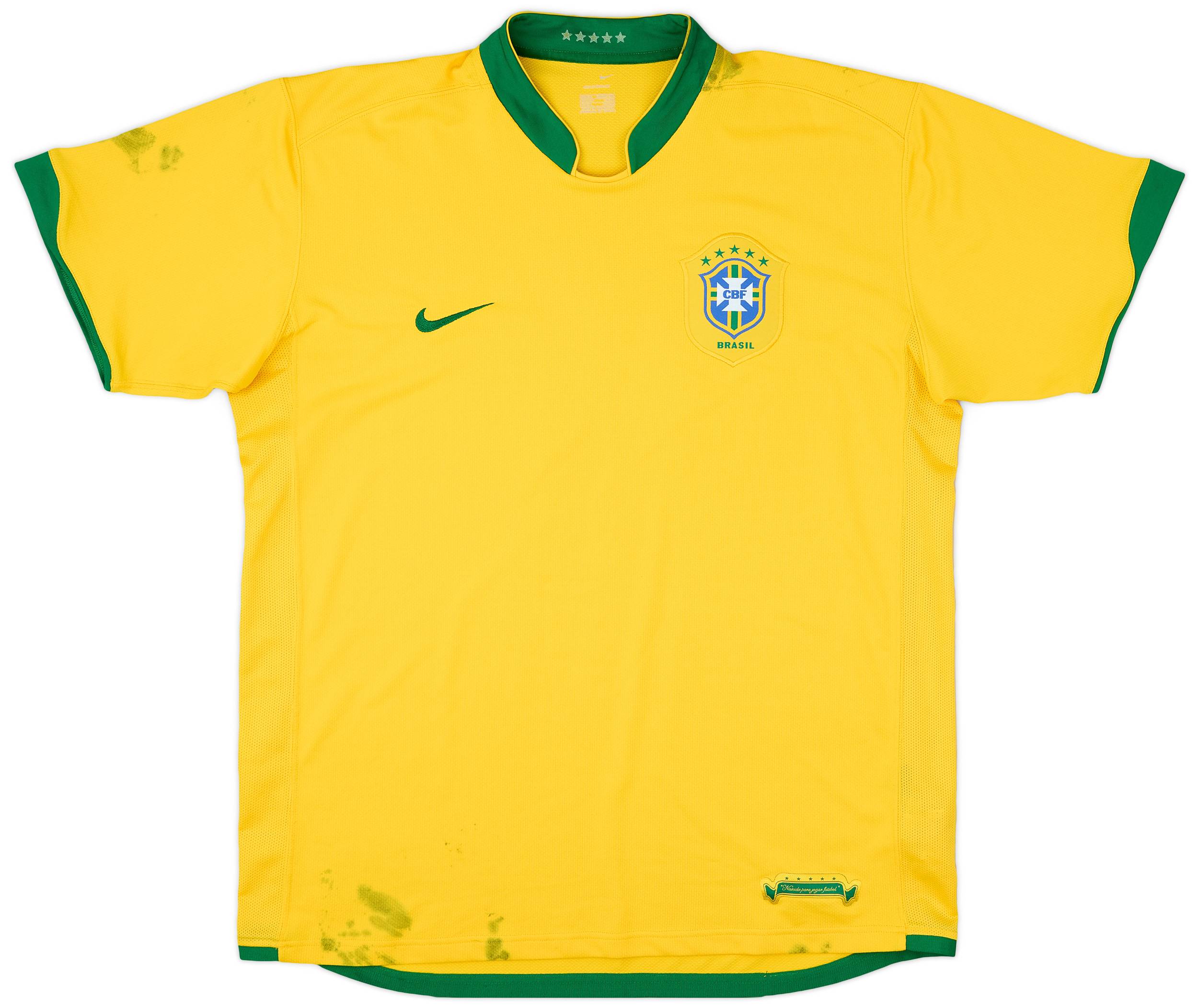 2006-08 Brazil Home Shirt - 4/10 - (XL)