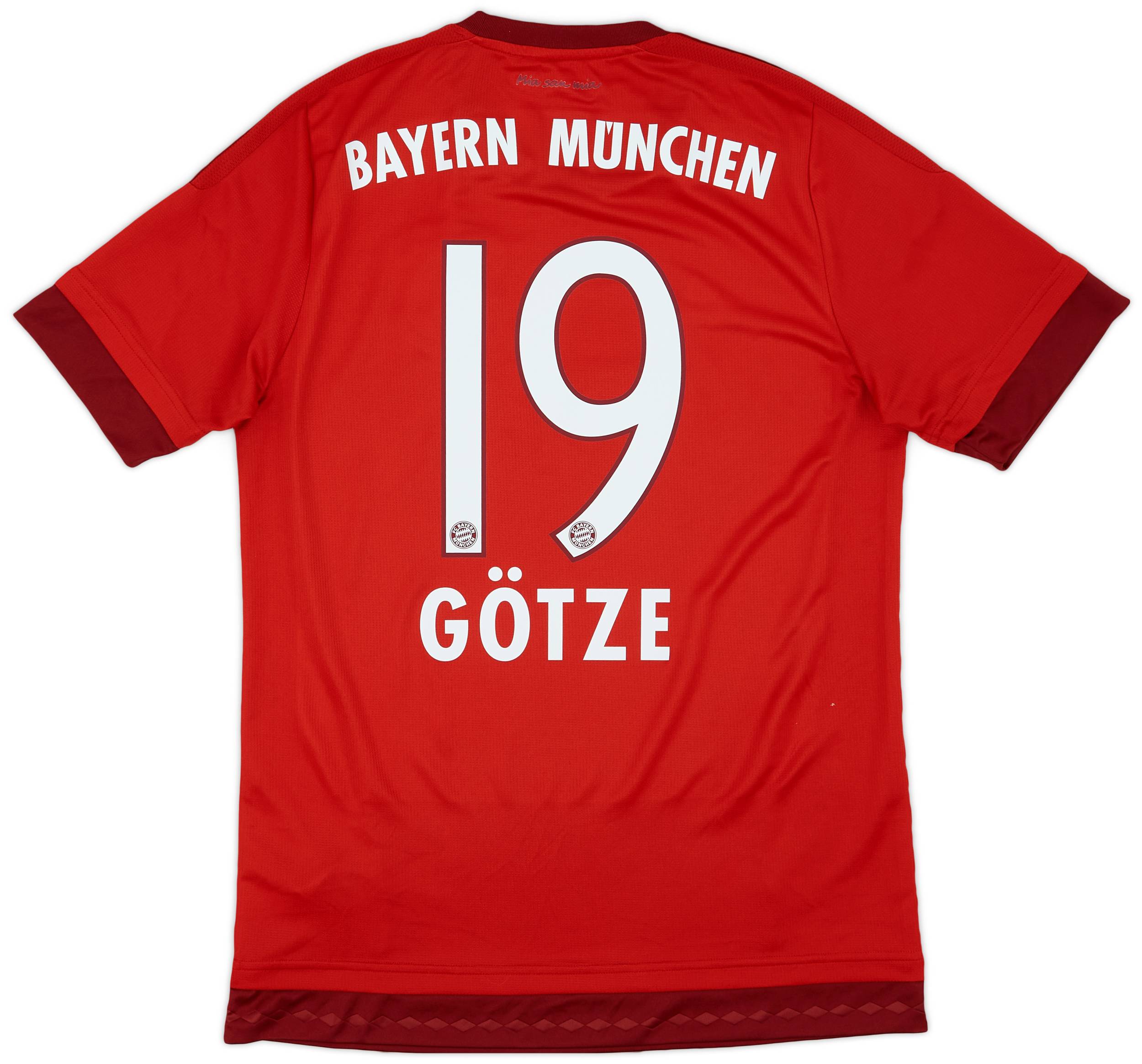 2015-16 Bayern Munich Home Shirt Gotze #19 - 9/10 - (M)