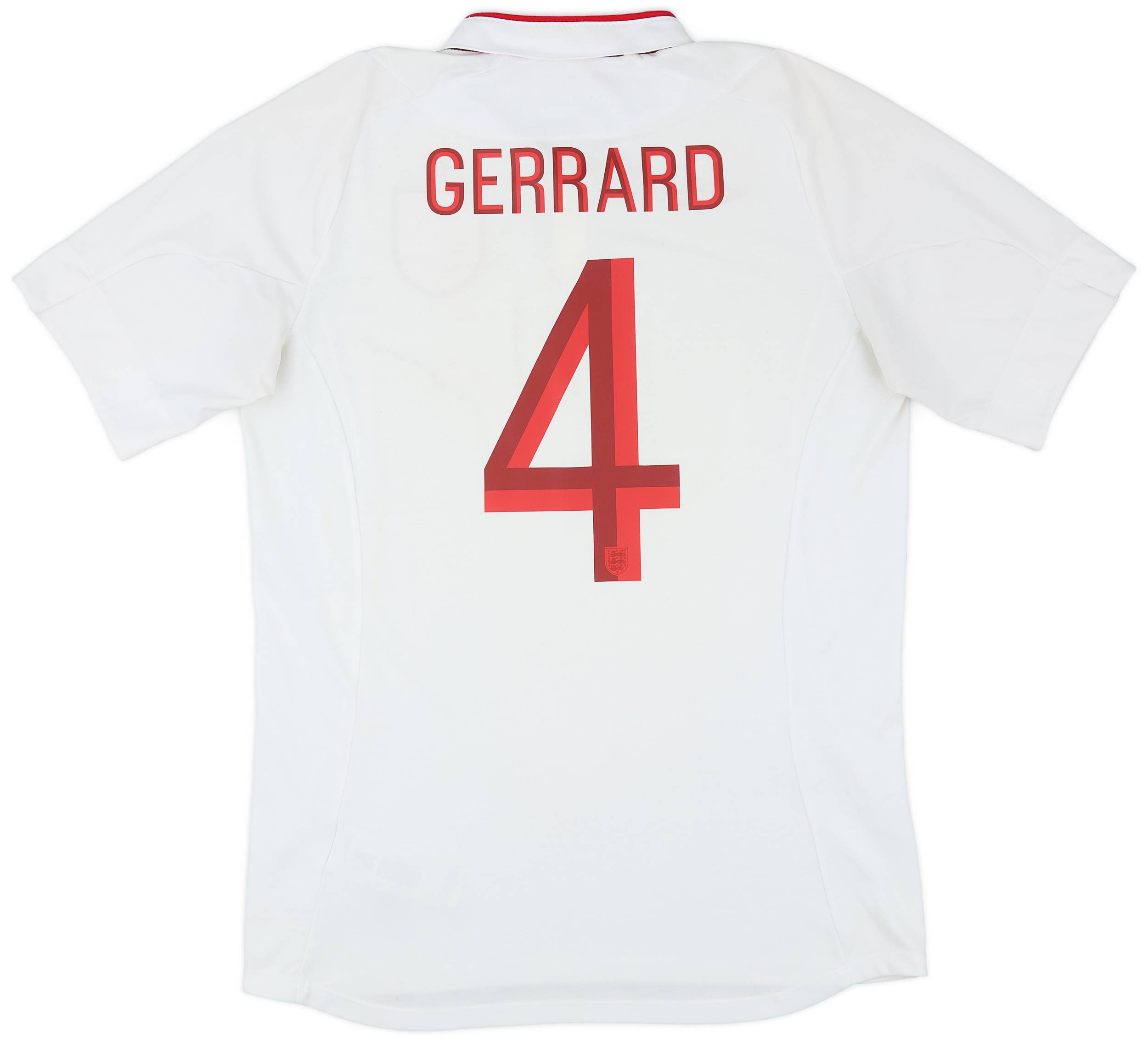2012-13 England Home Shirt Gerrard #4 - 6/10 - (M)