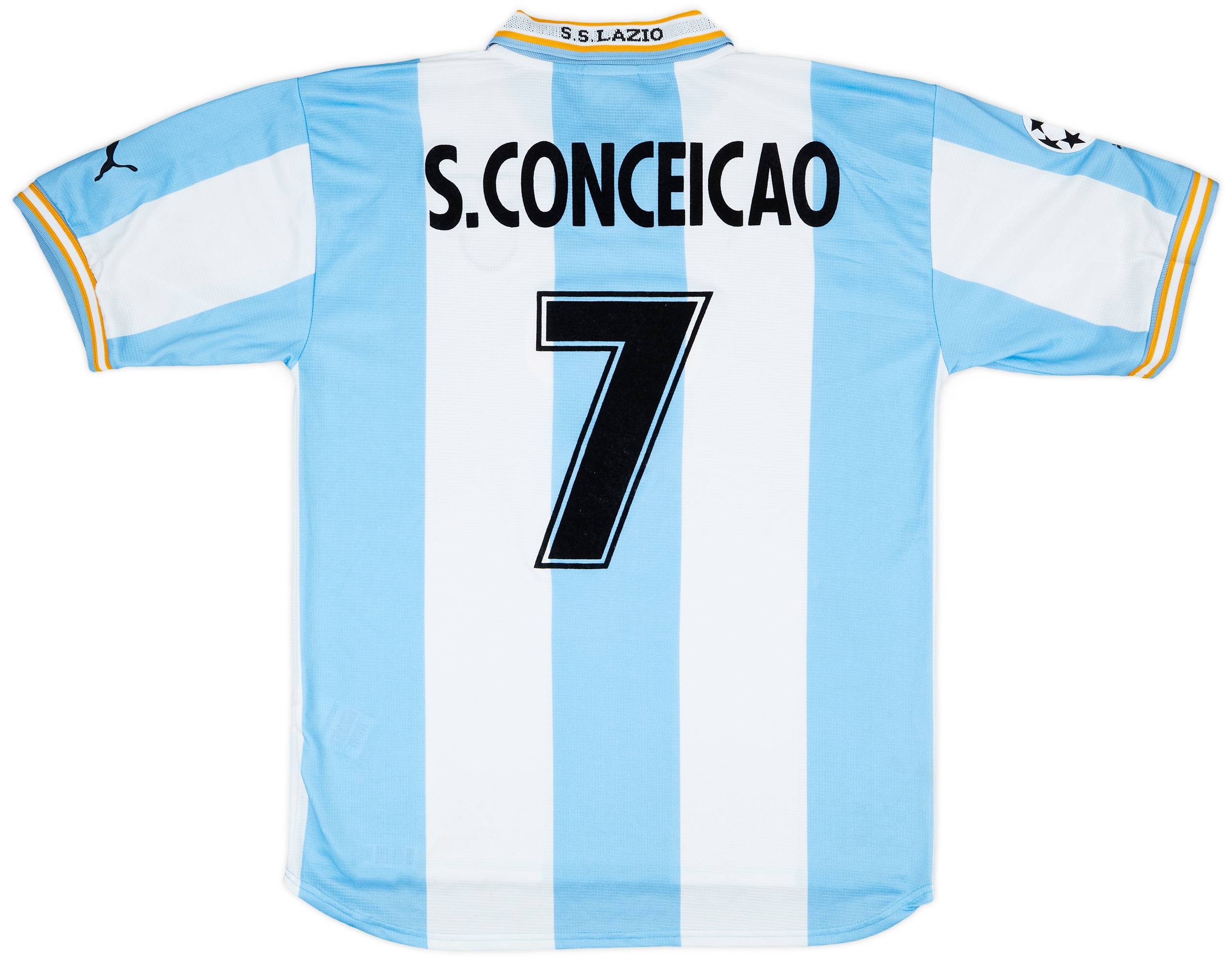 1999-00 Lazio Match Issue Champions League Shirt S. Conceicao #7