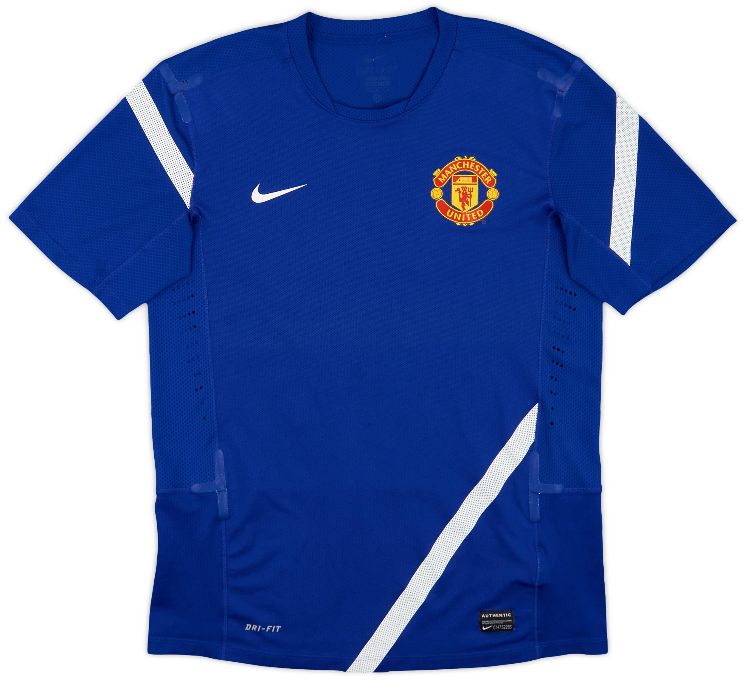 2011-12 Manchester United Nike Player Issue Training Shirt - 8/10 - (M)