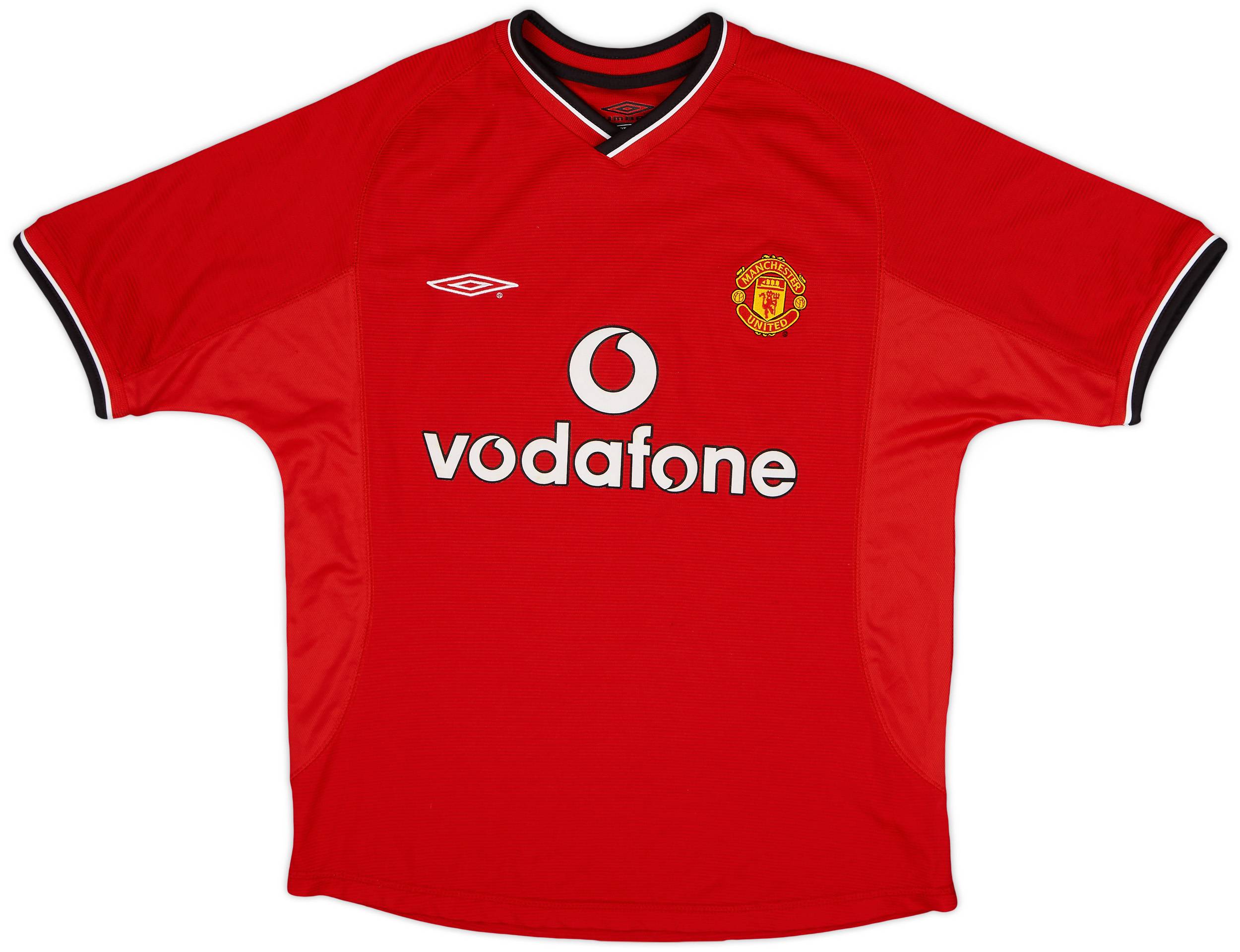 2000-02 Manchester United Home Shirt - 9/10 - (Y)