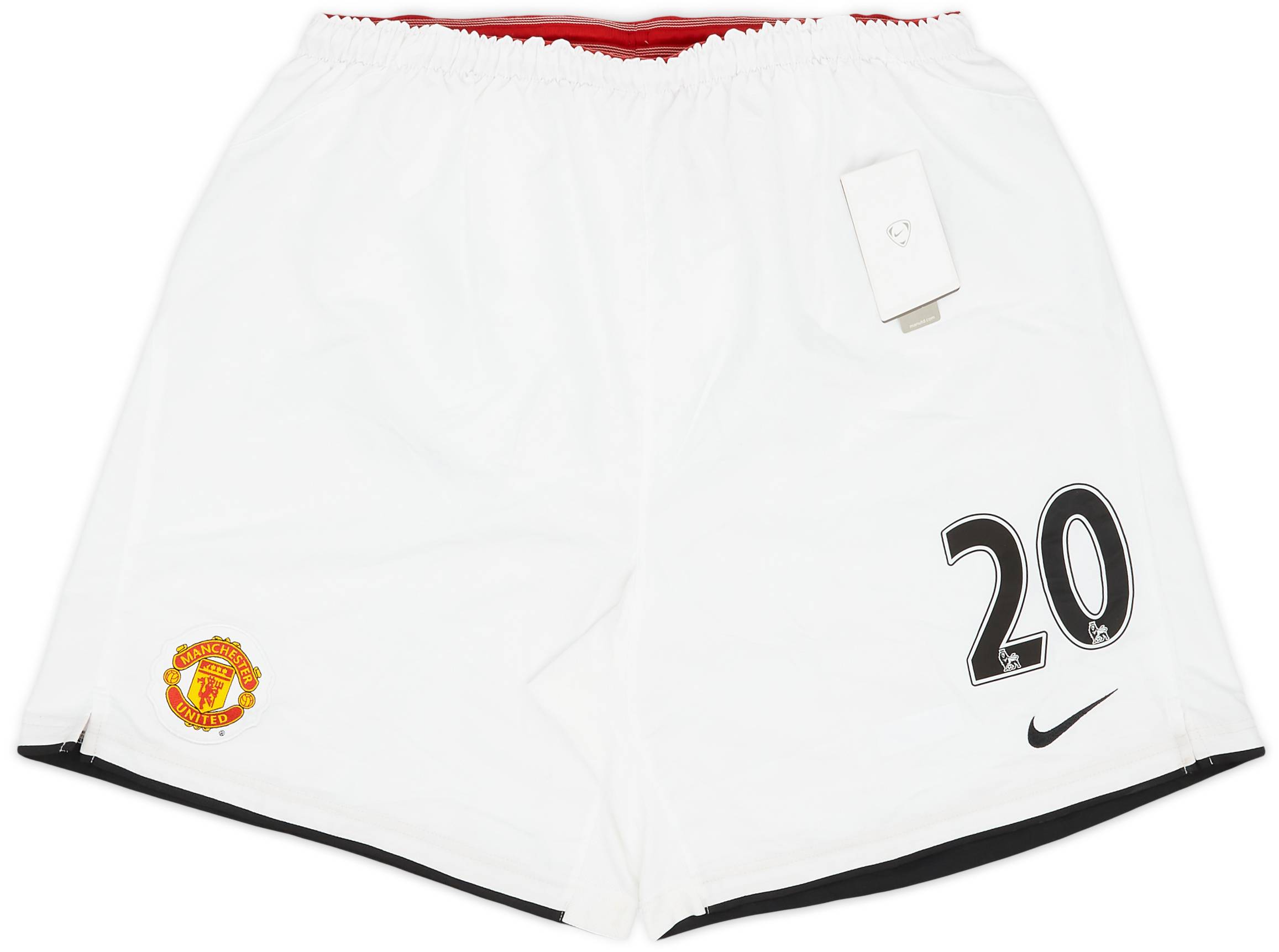 2007-09 Manchester United Home Shorts #20 (Solskjaer) (XXL)