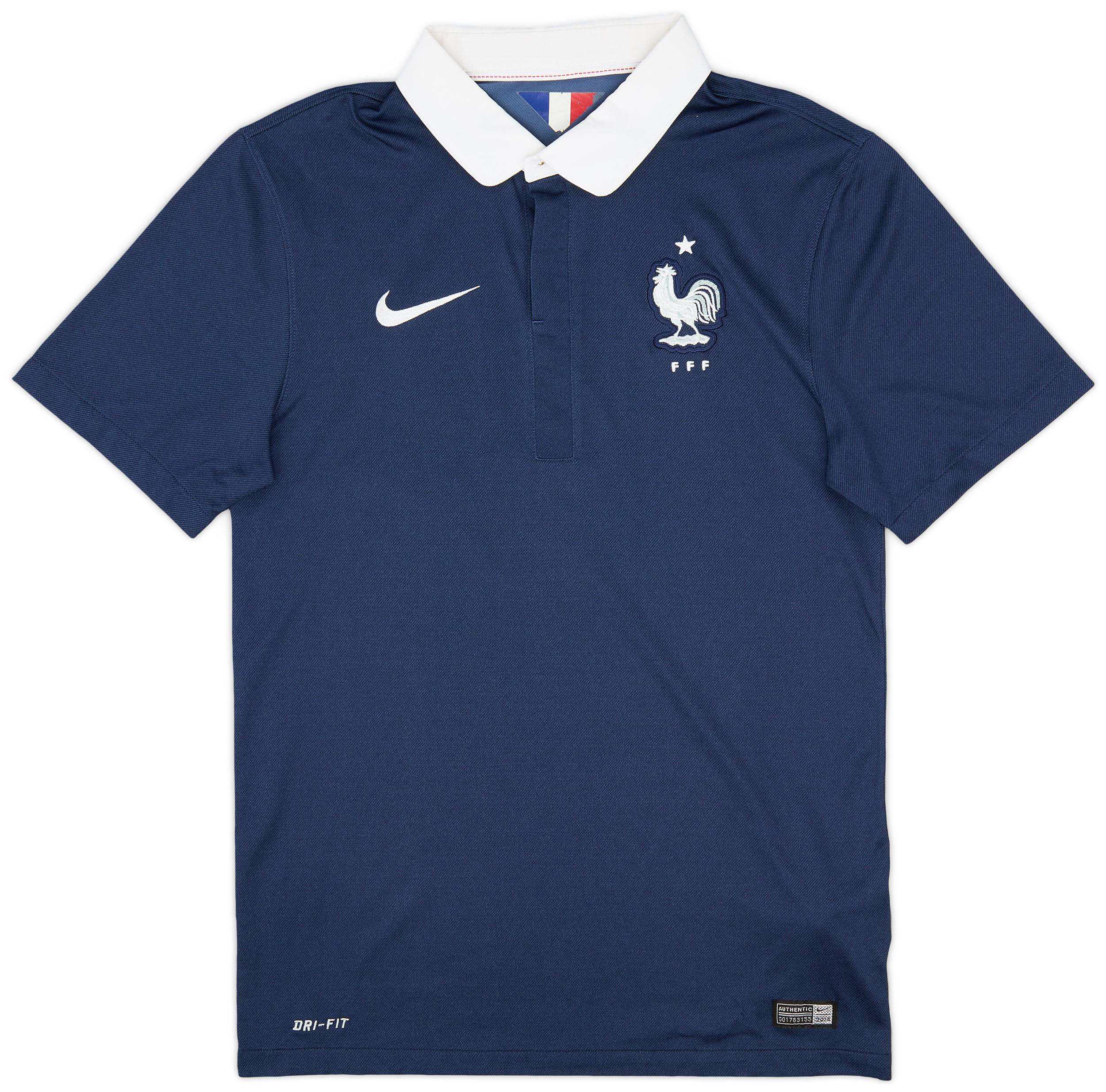 2014-15 France Home Shirt - 9/10 - (S)