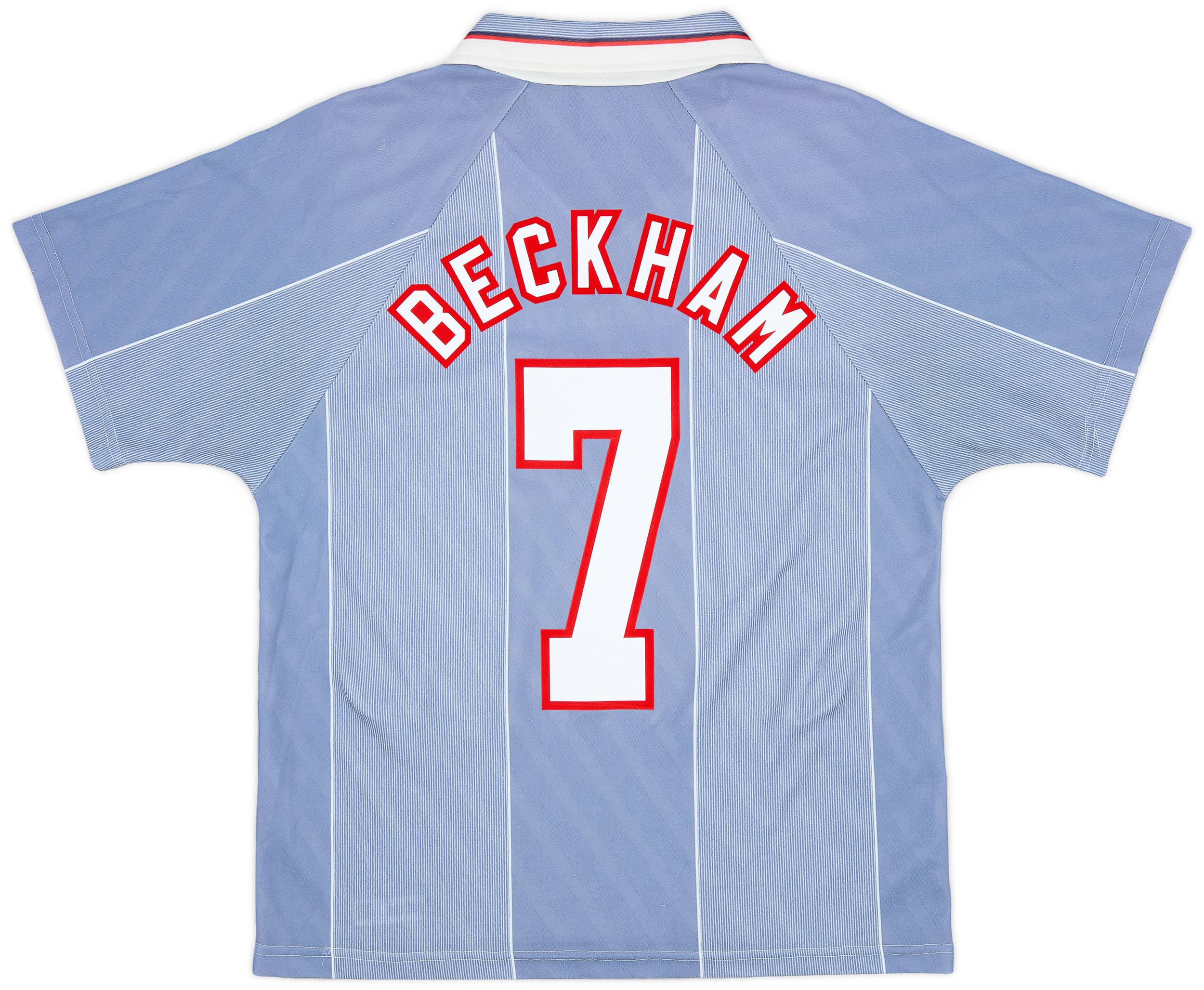1996-97 England Away Shirt Beckham #7 - 9/10 - (M)