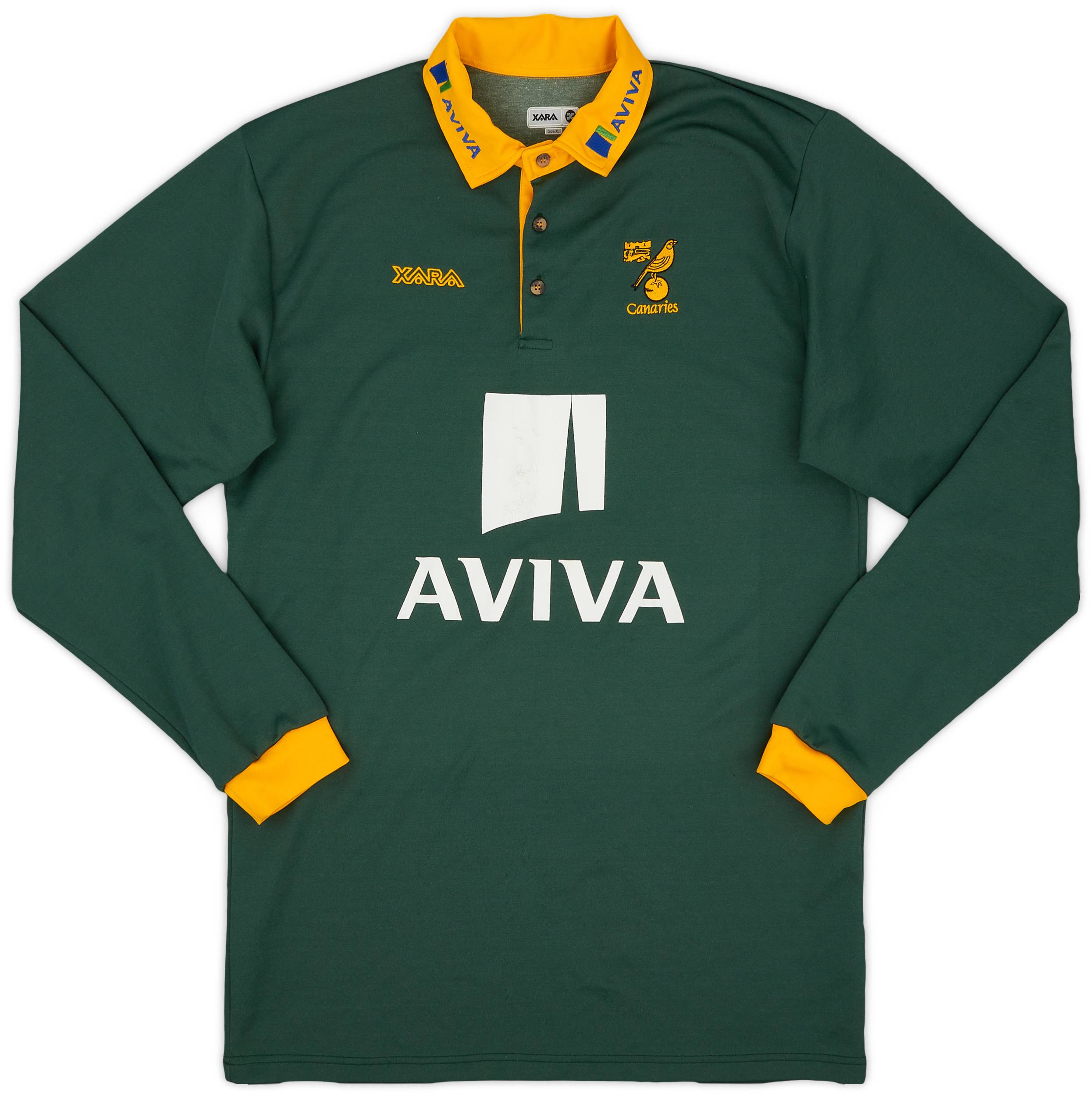2009-10 Norwich Xara Rugby Polo L/S Shirt - 7/10 - (XL)