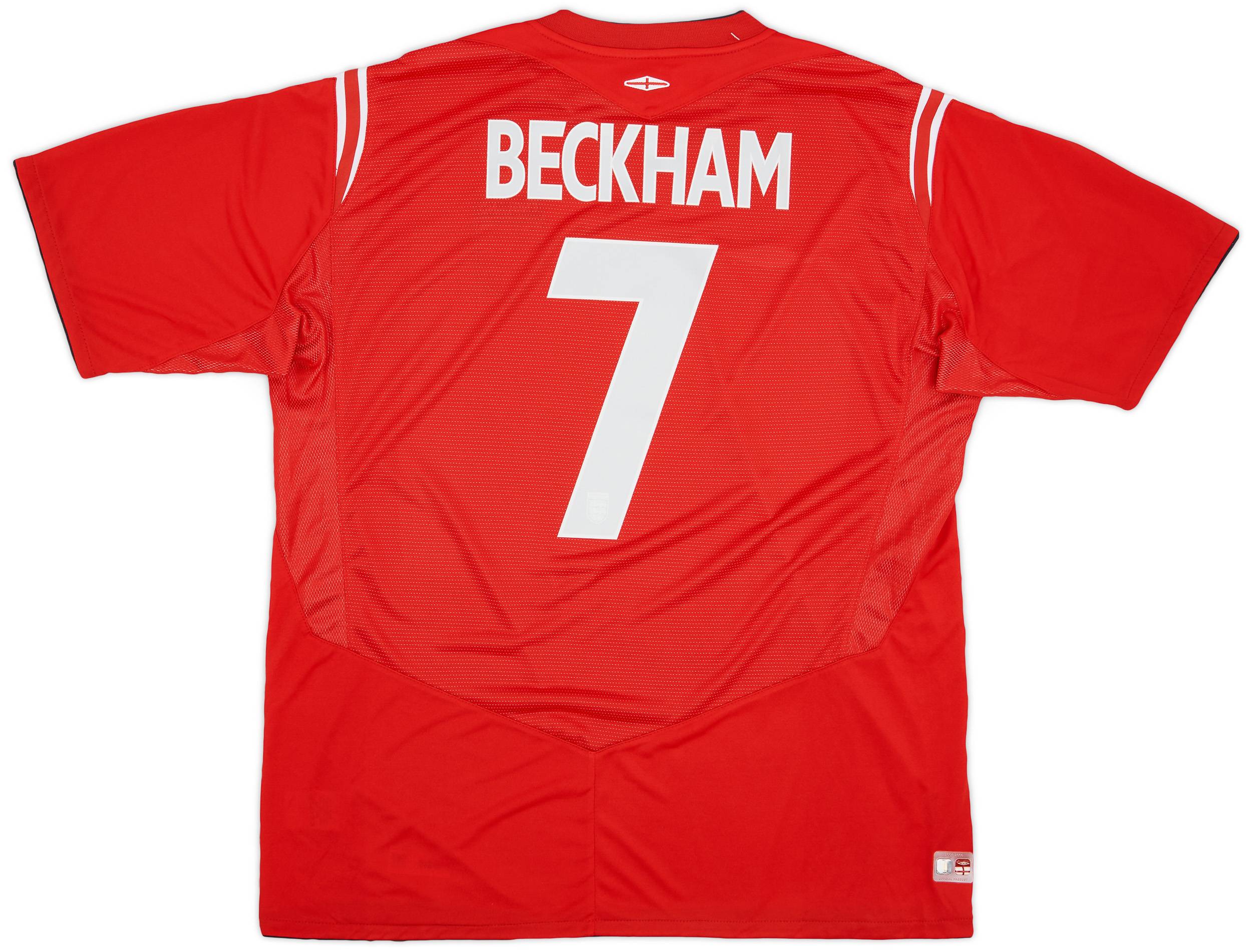 2004-06 England Away Shirt Beckham #7 (XXL)
