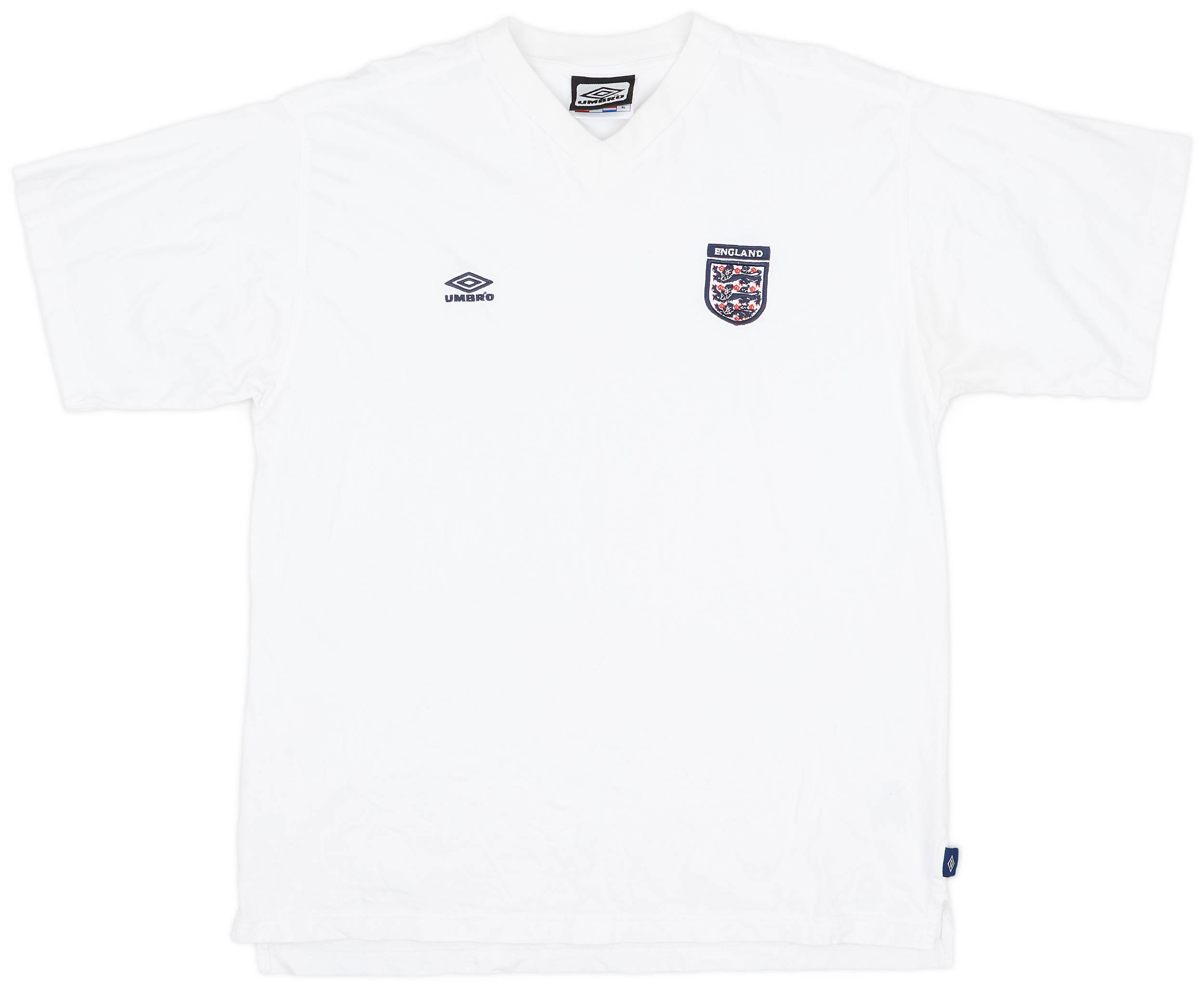2000-02 England Umbro Cotton Tee - 8/10 - (XL)