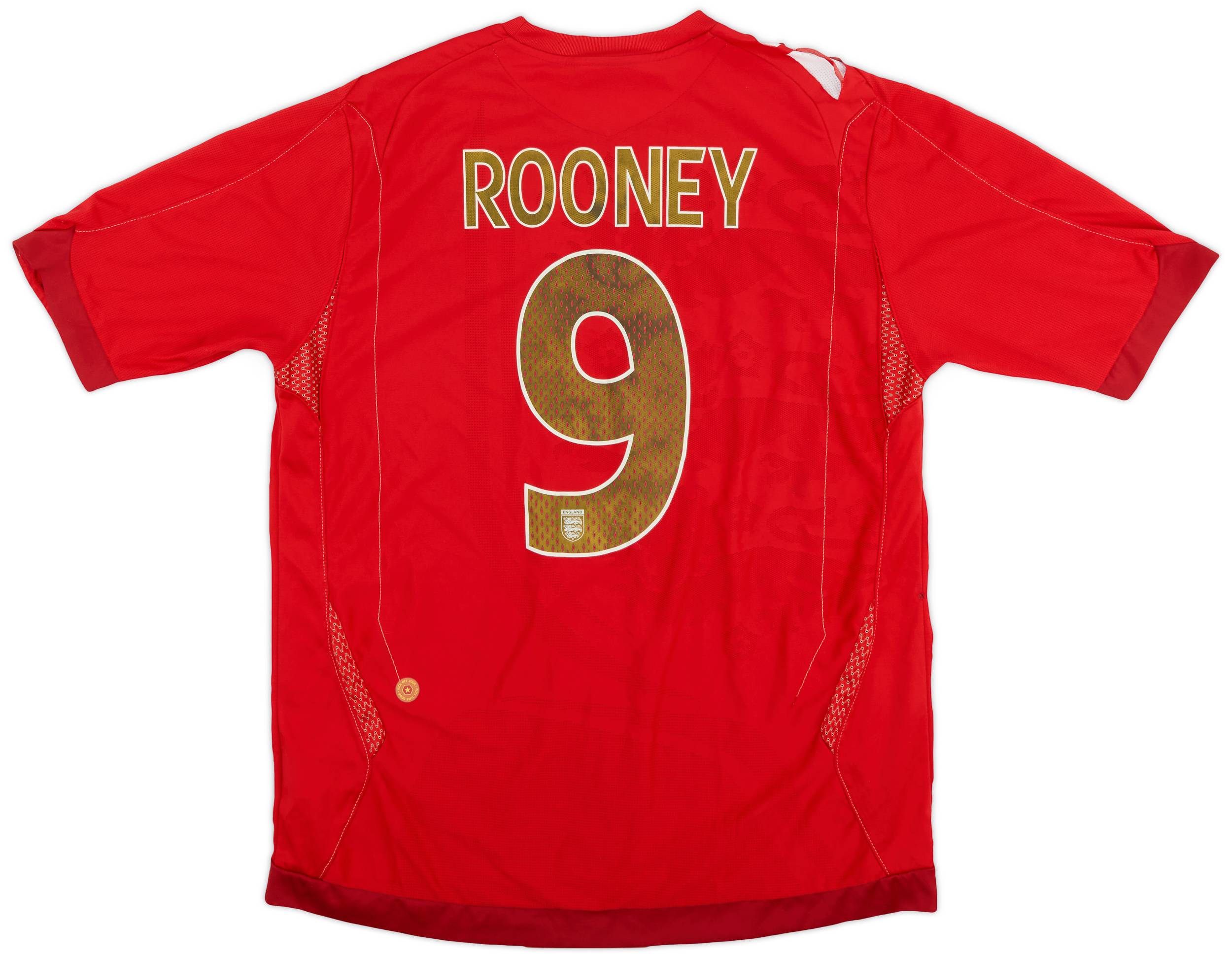 2006-08 England Away Shirt Rooney #9 - 5/10 - (L)
